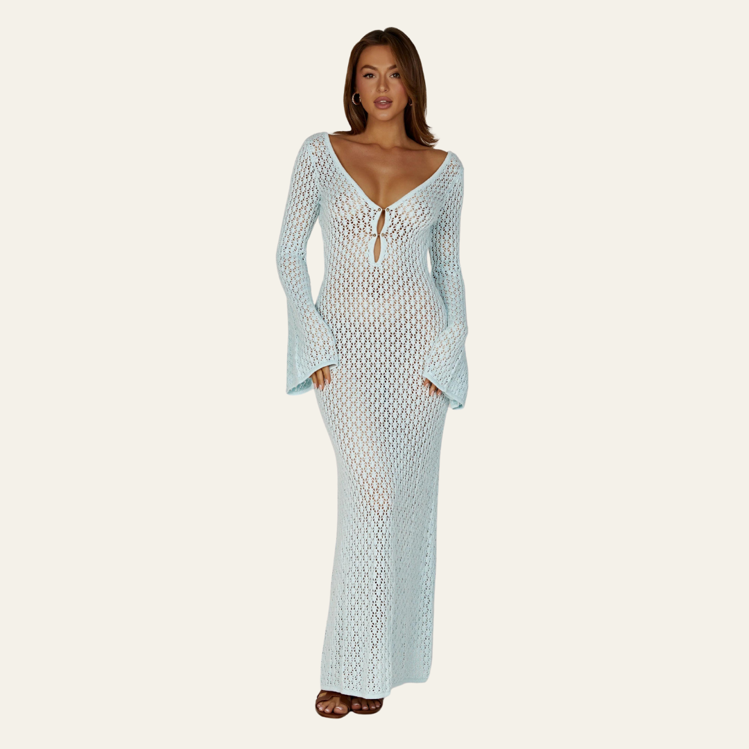 The St. Moritz Crochet Beach Maxi Dress