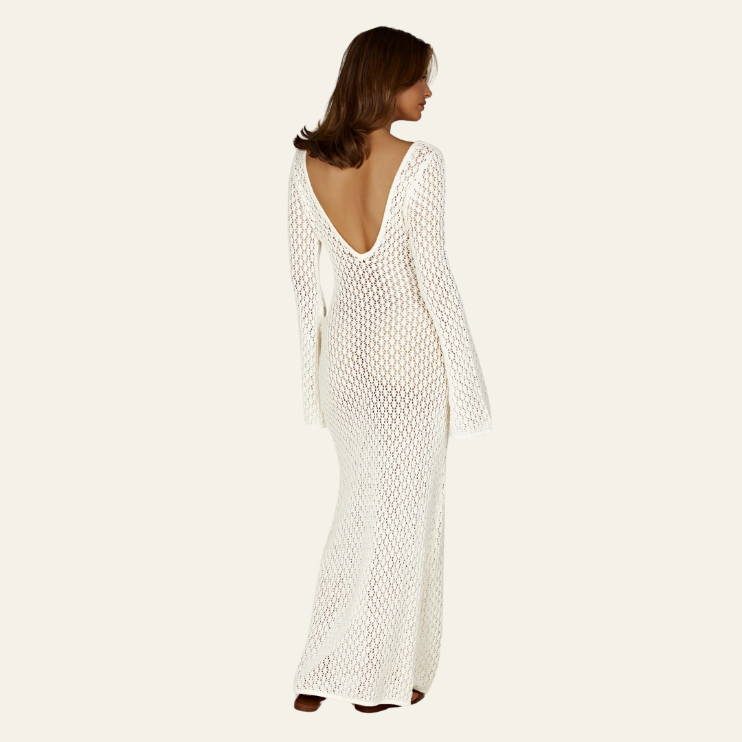 The St. Moritz Crochet Beach Maxi Dress