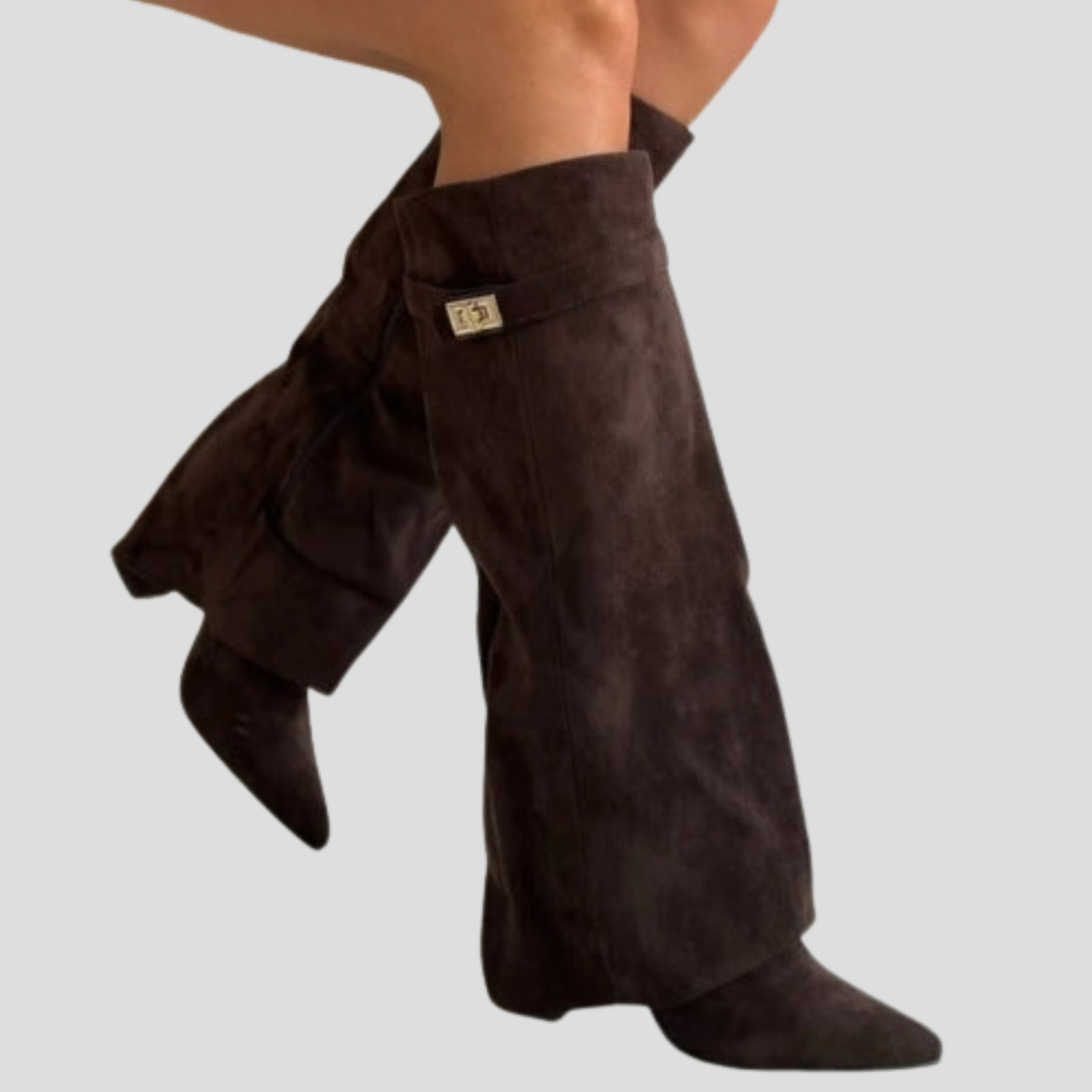 Women Boots | Knee-High Form & Flared Shaft Silhouette for Daily Wear