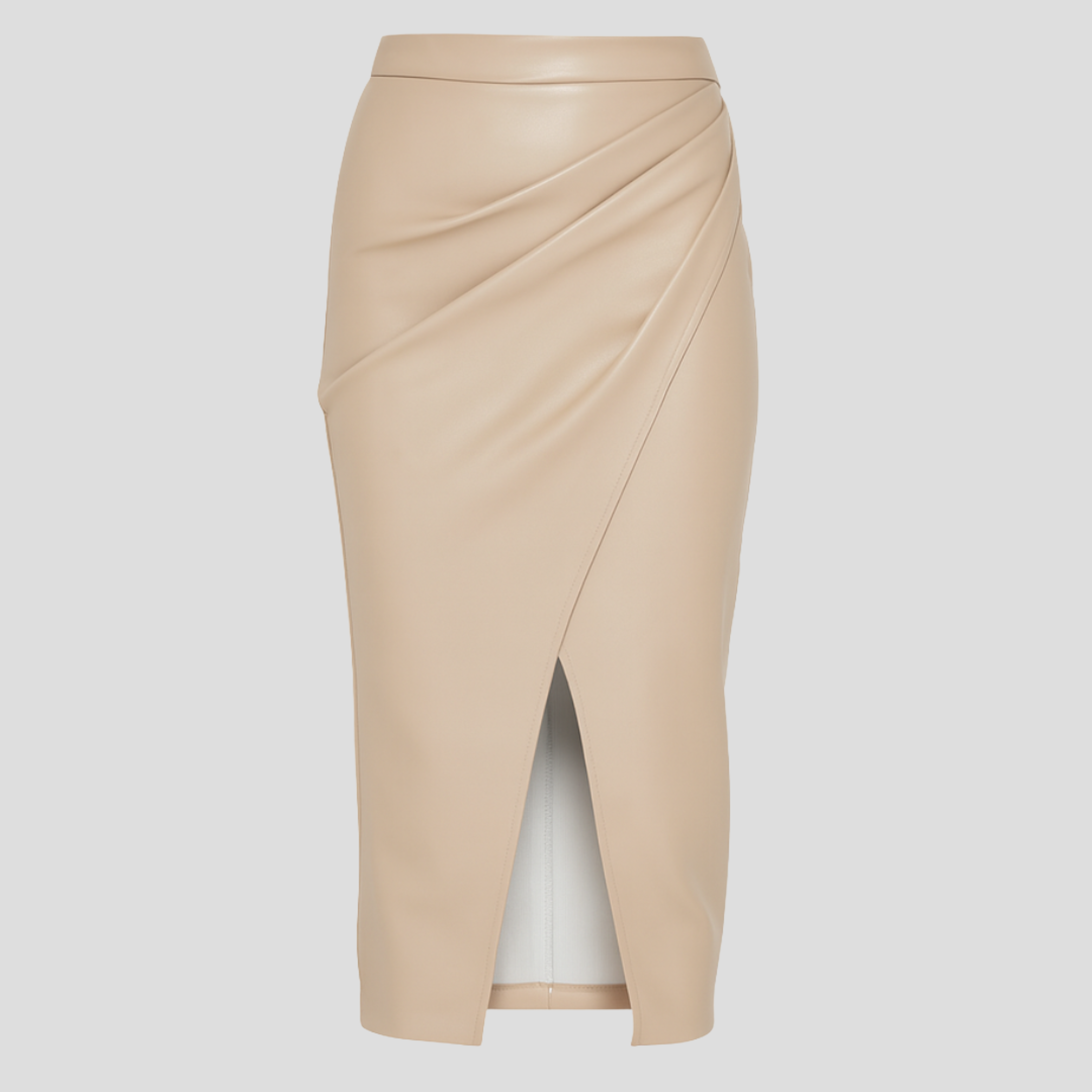 Women Midi Skirt | Wrap Silhouette & Defined High-Slit Outline for Formal and Urban Wear