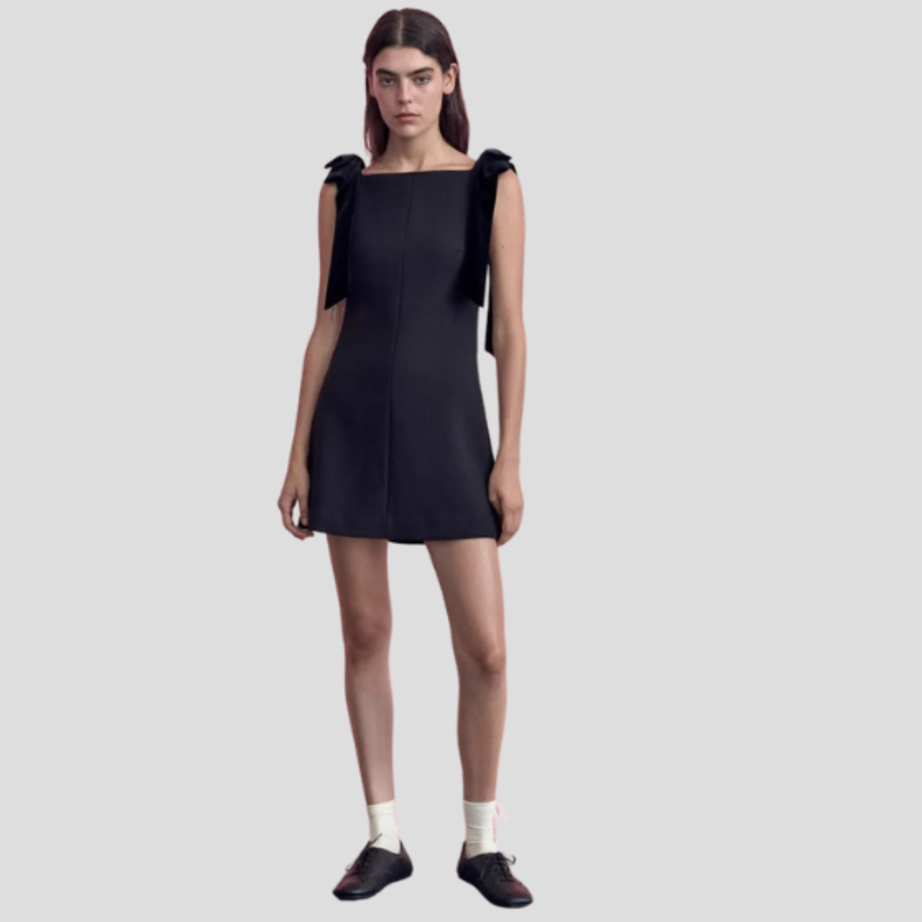 Women Mini Dress | Bow Strap Detail & A-Line Silhouette for Evening Wear