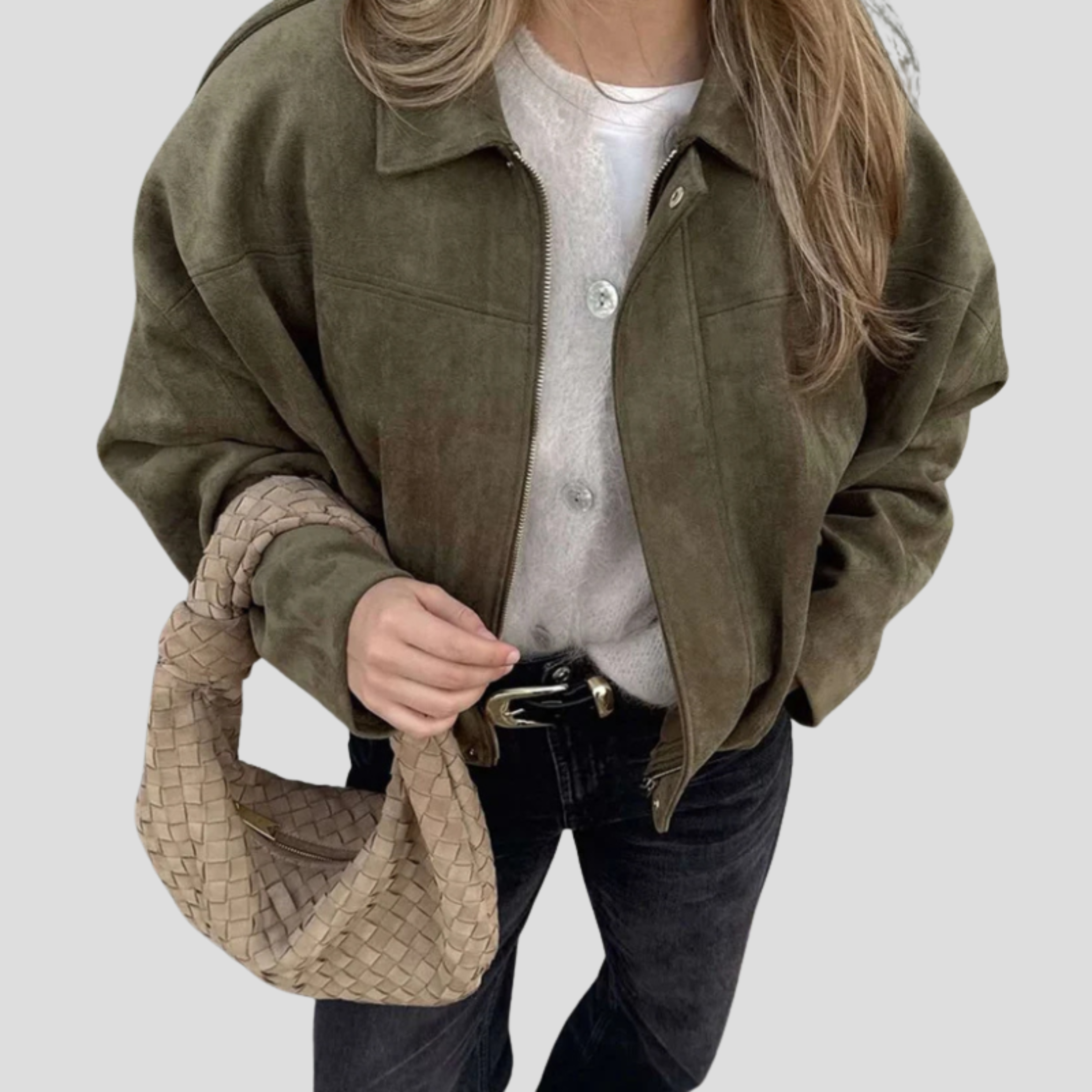Women Bomber Jacket | Relaxed Silhouette & Minimal Detail Structure for Daily Wear
