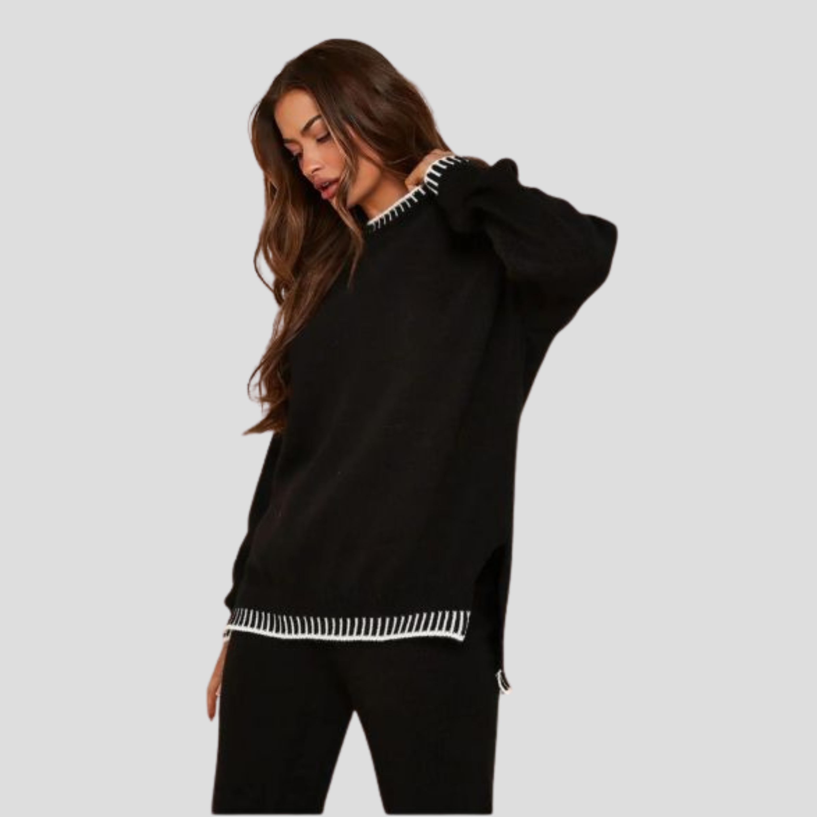 Women Lounge Set | Coordinated Upper Form & Straight Lower Alignment for Daily Wear
