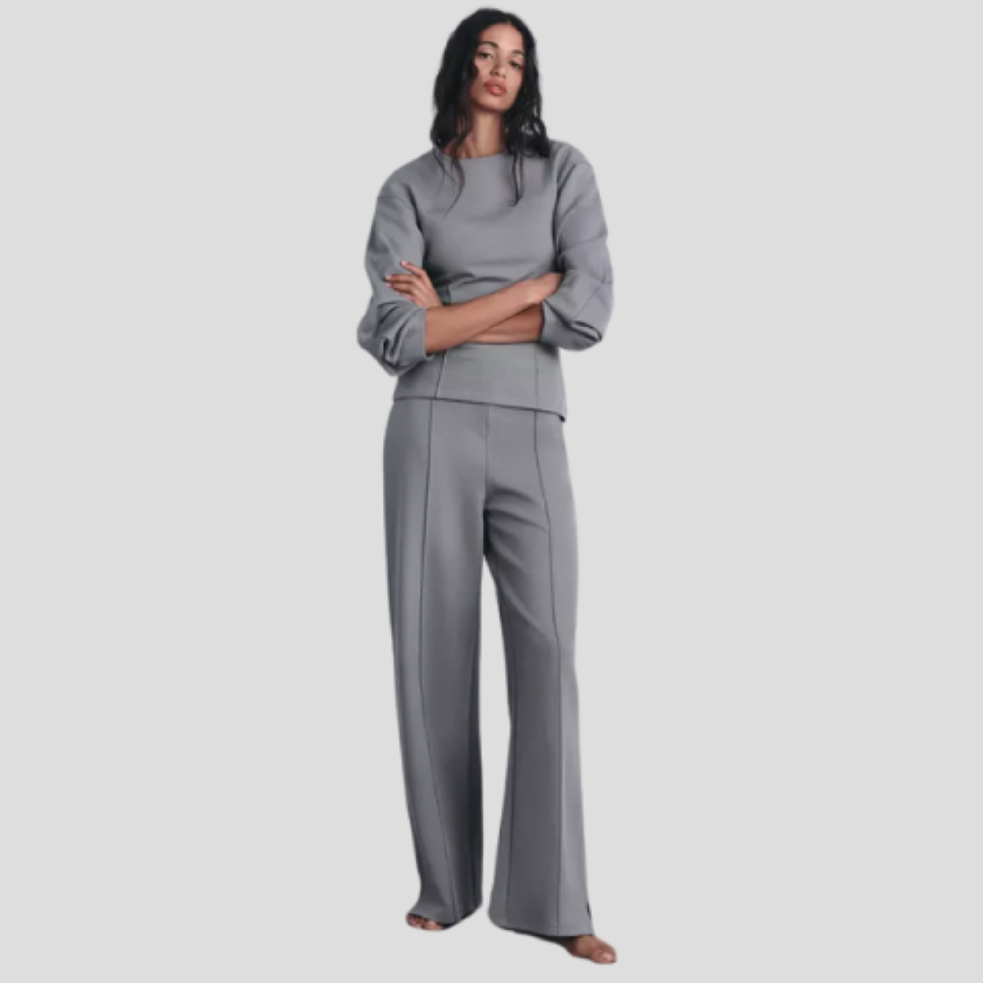 Women Lounge Set | Coordinated Upper Form & Relaxed Lower Alignment for Daily Wear