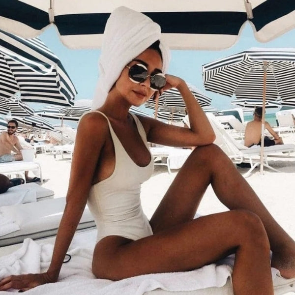 The Riviera Scoop-Neck Open-Back Swimsuit