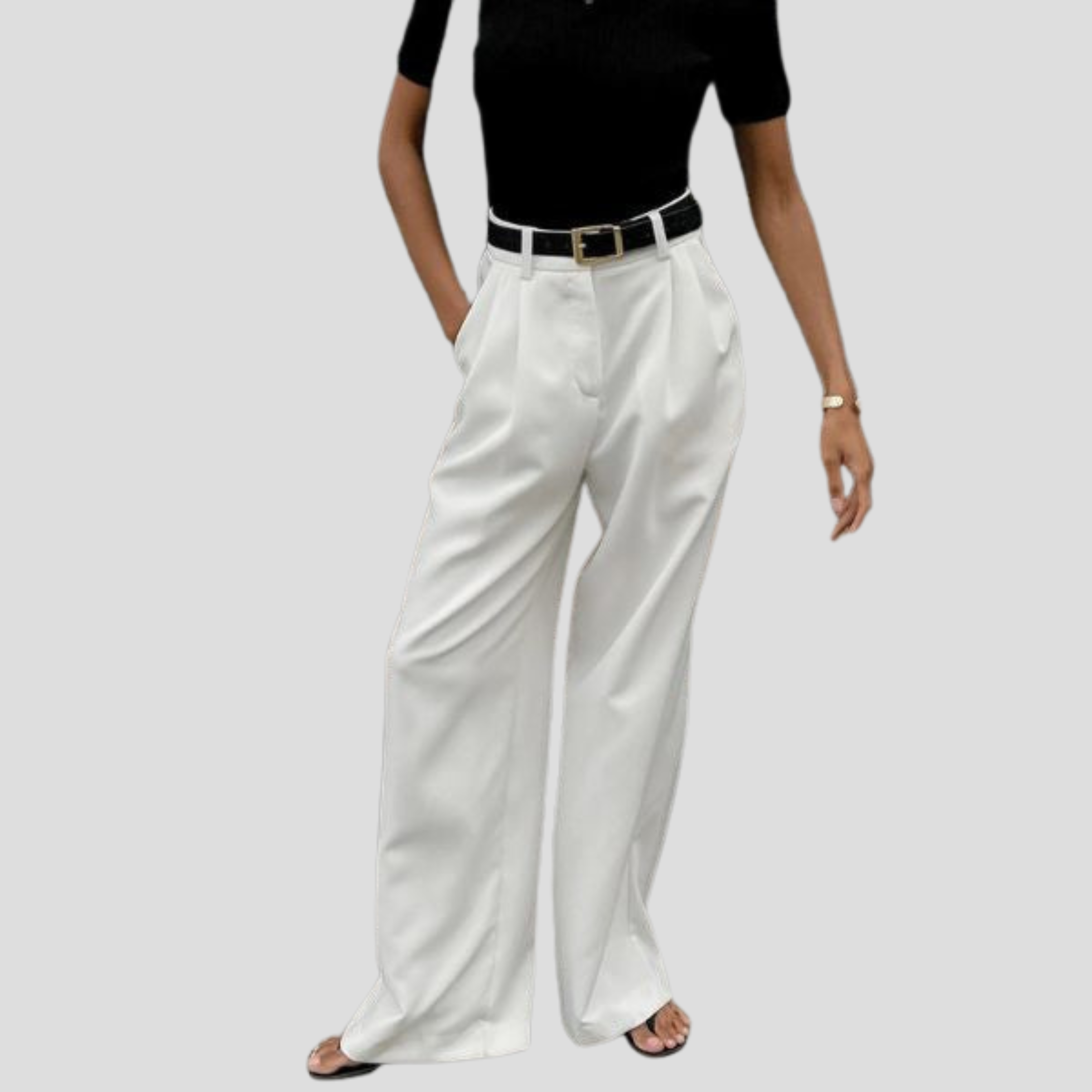 Women Trousers | High-Waist Design & Wide-Leg Silhouette for Formal and Daily Wear