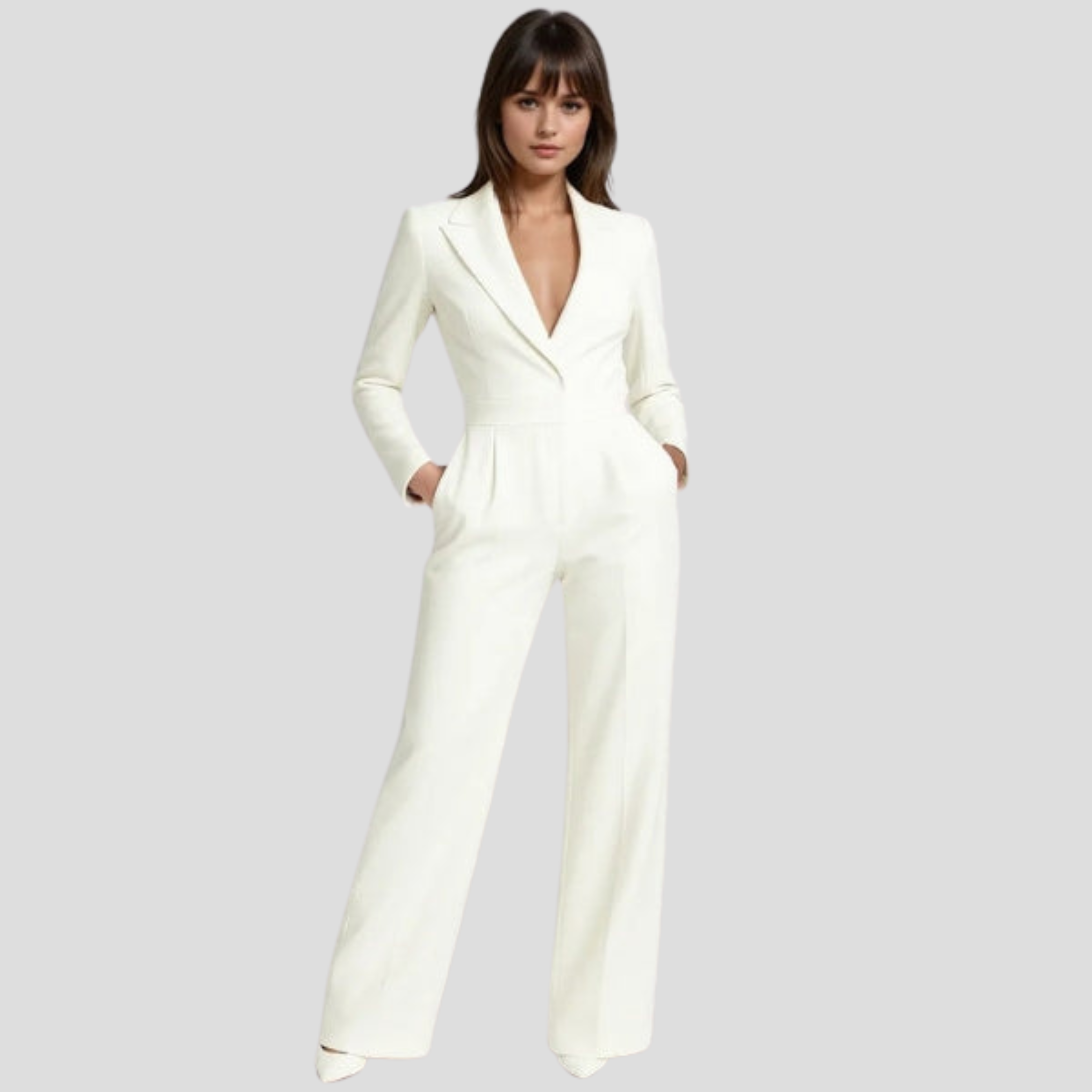Women Jumpsuit | V-Neck Shape & Wide Leg Silhouette for Daily Wear