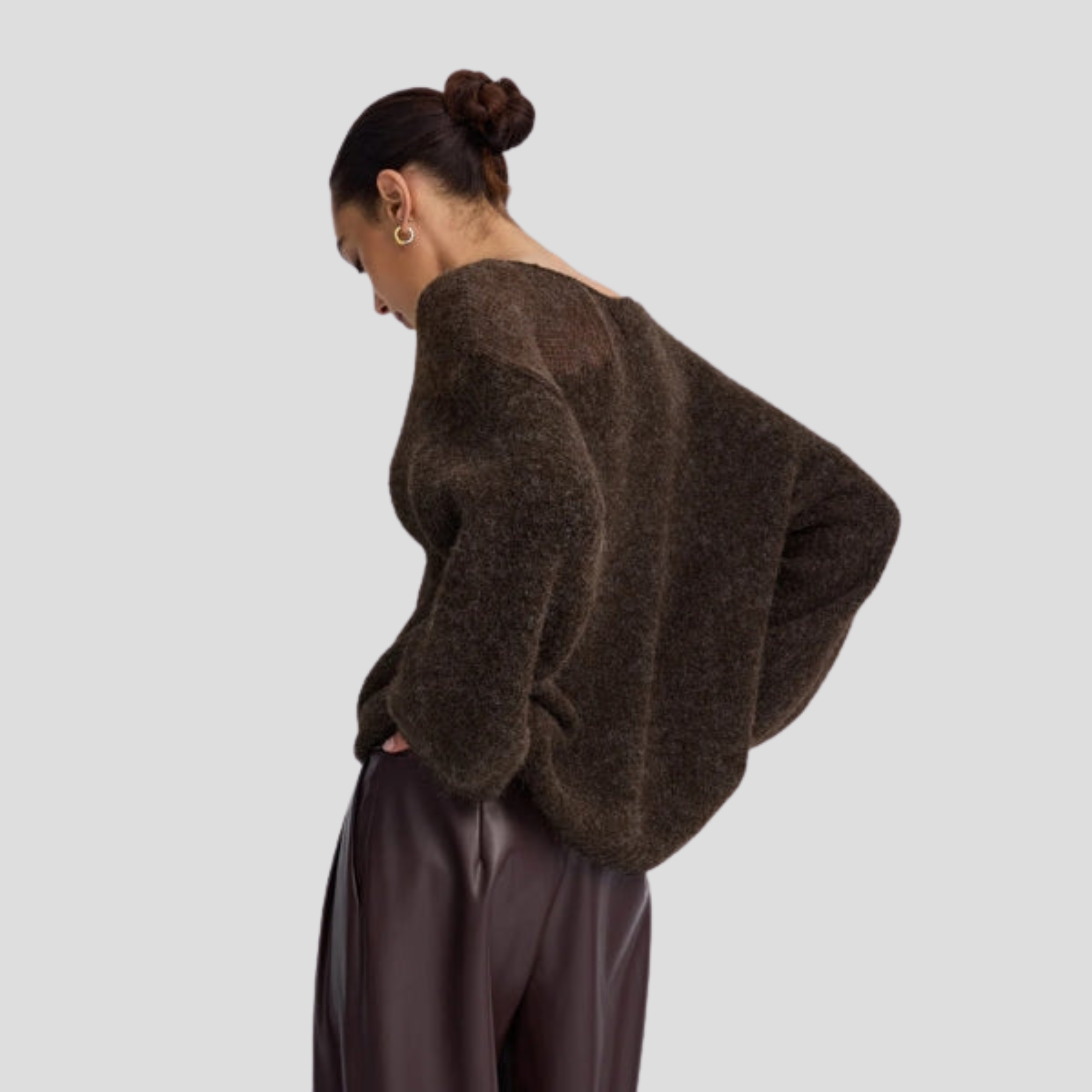 Women Sweater | Boat Neck Shape & Relaxed Silhouette for Daily Wear