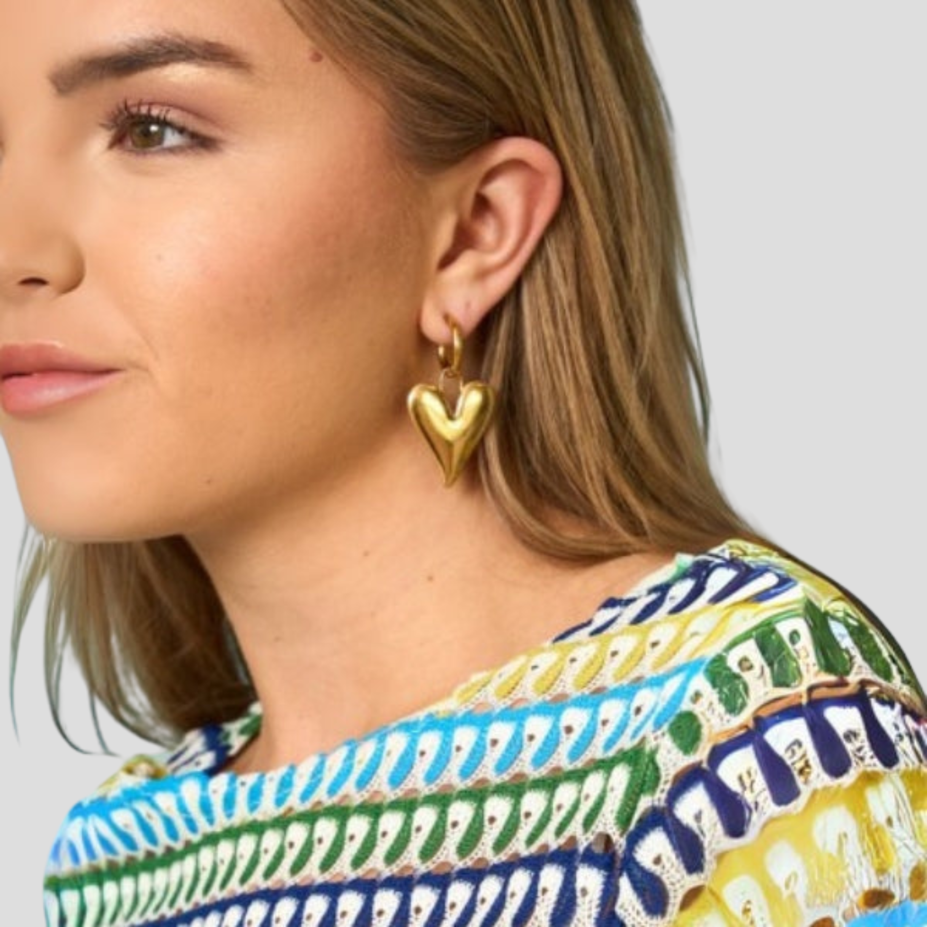 Women Earrings | Sculpted Heart Shape & Polished Outline for Daily Wear