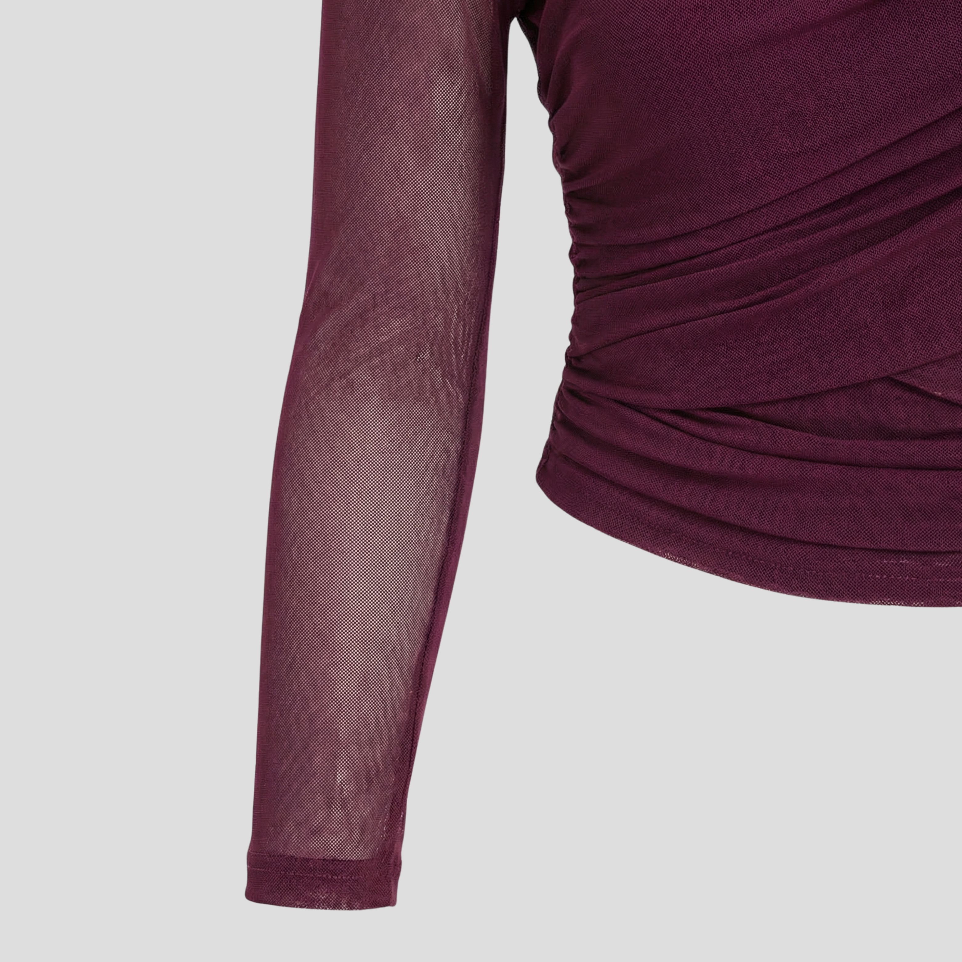 Women Top | Wrap Front Structure & Ruched Surface Design for Daily Use