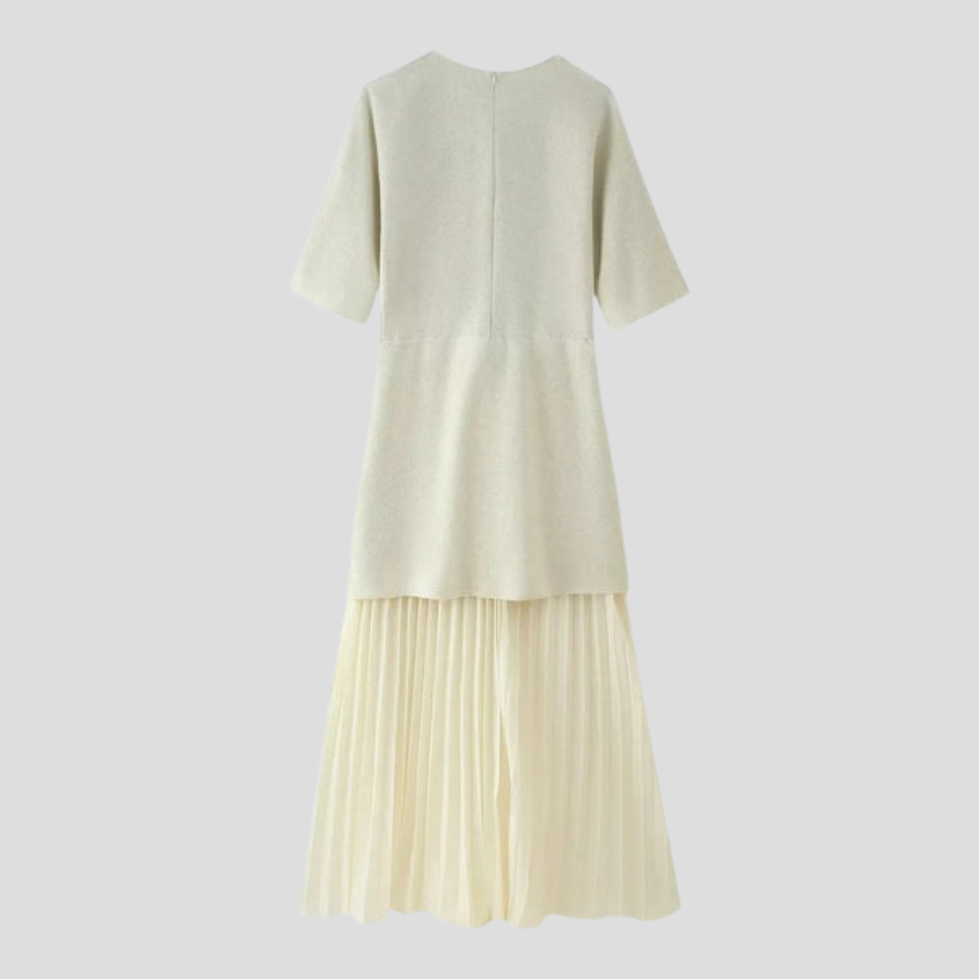 Women Pleated Dress | Defined Waist Structure & Vertical Pleat Silhouette for Daily Wear