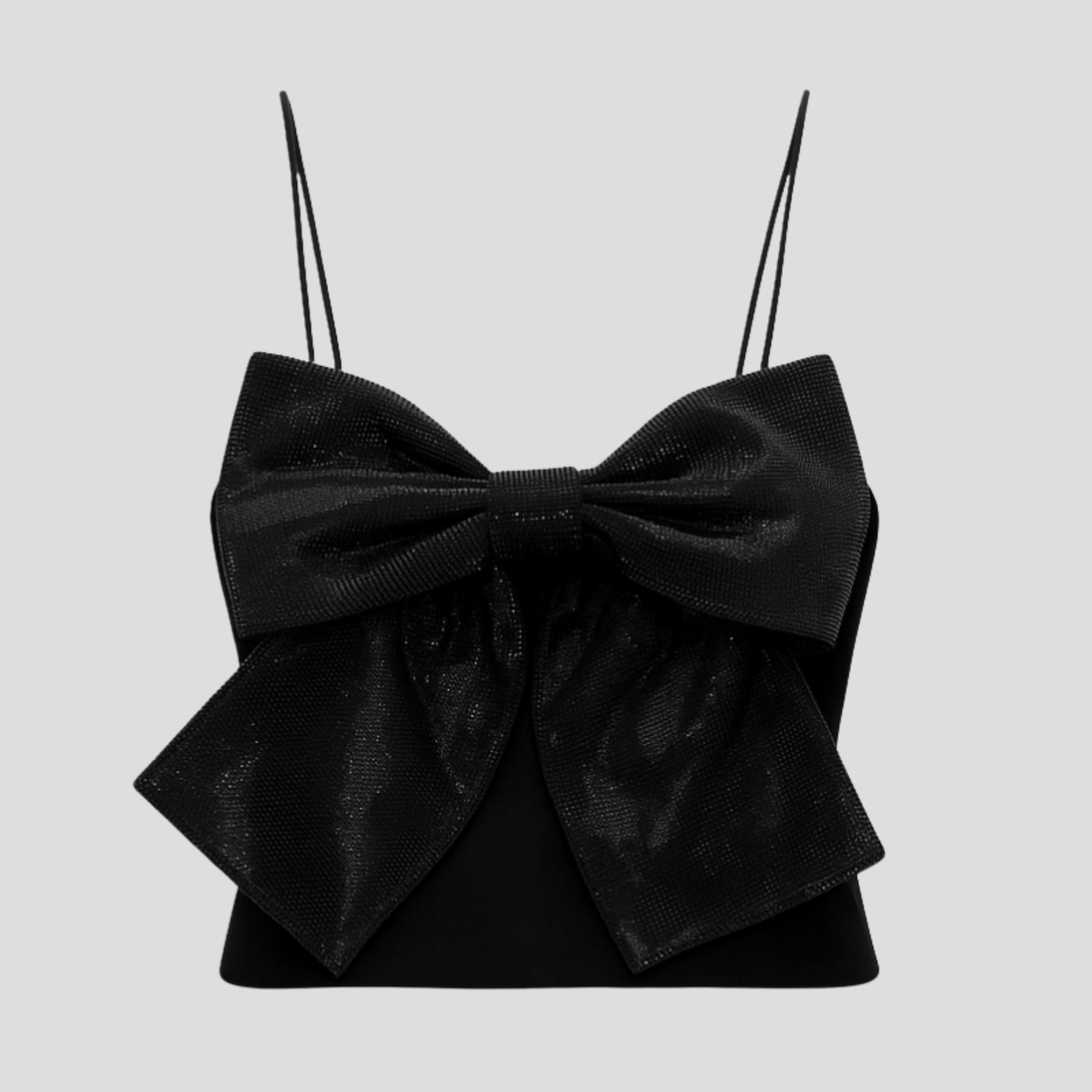 Women Crop Top | Strappy Upper Form & Oversized Bow Placement for Occasion Wear