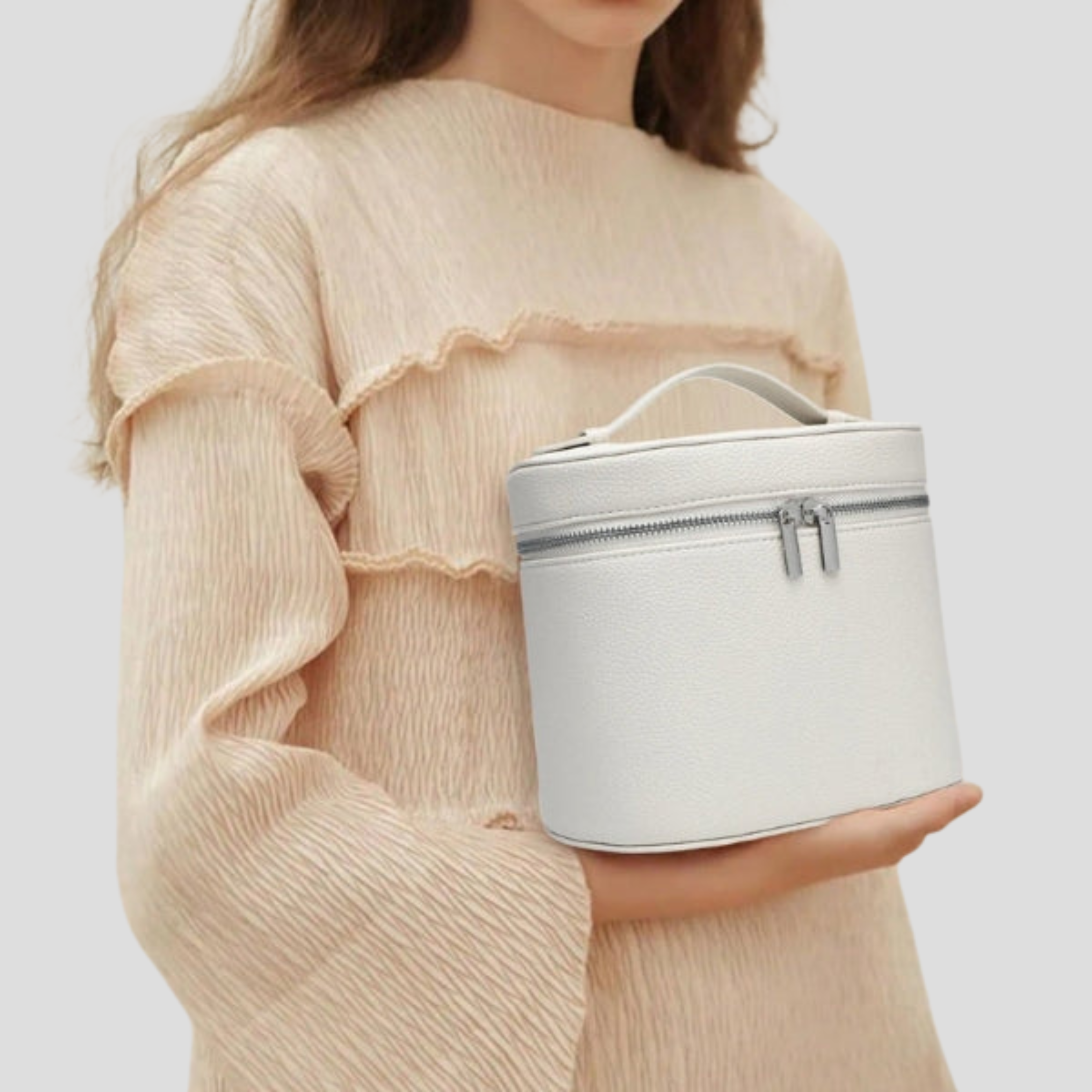 Women Vanity Case | Box Shape & Defined Zip Closure for Daily Use