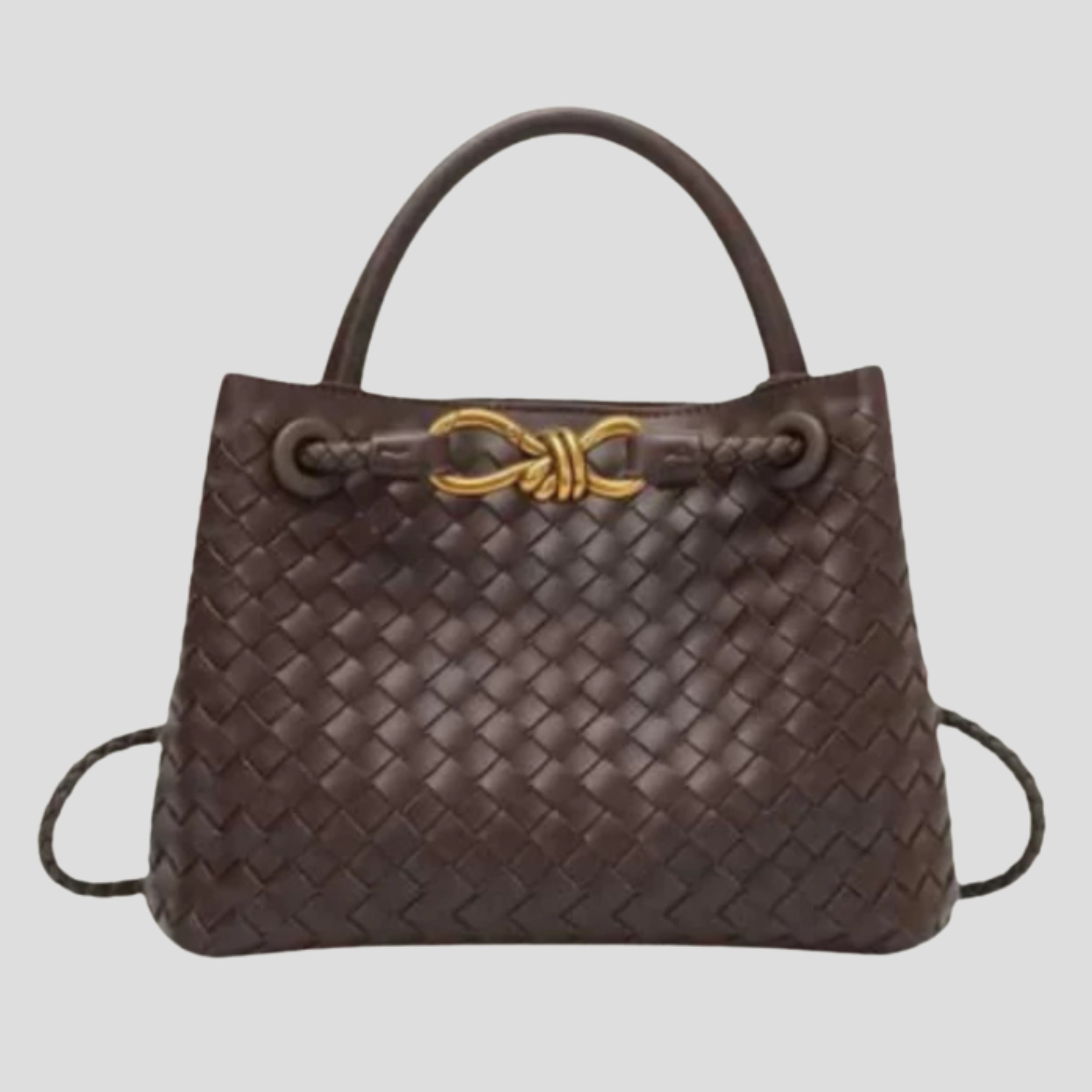 Women Bag | Woven Surface Design & Knot Detail Tote Silhouette for Daily Wear
