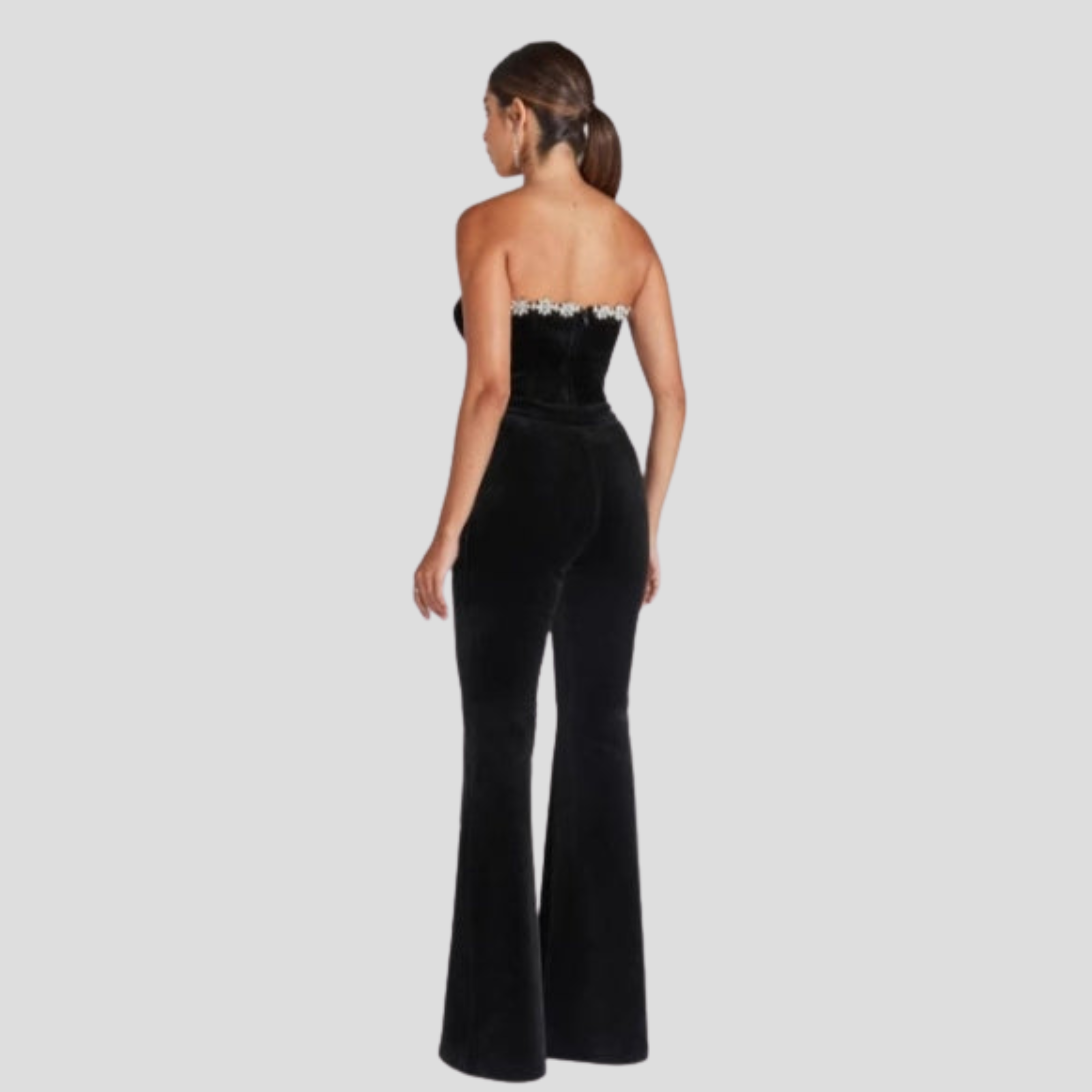 Women Jumpsuit | Sweetheart Neckline & Flared Leg Silhouette for Daily Wear