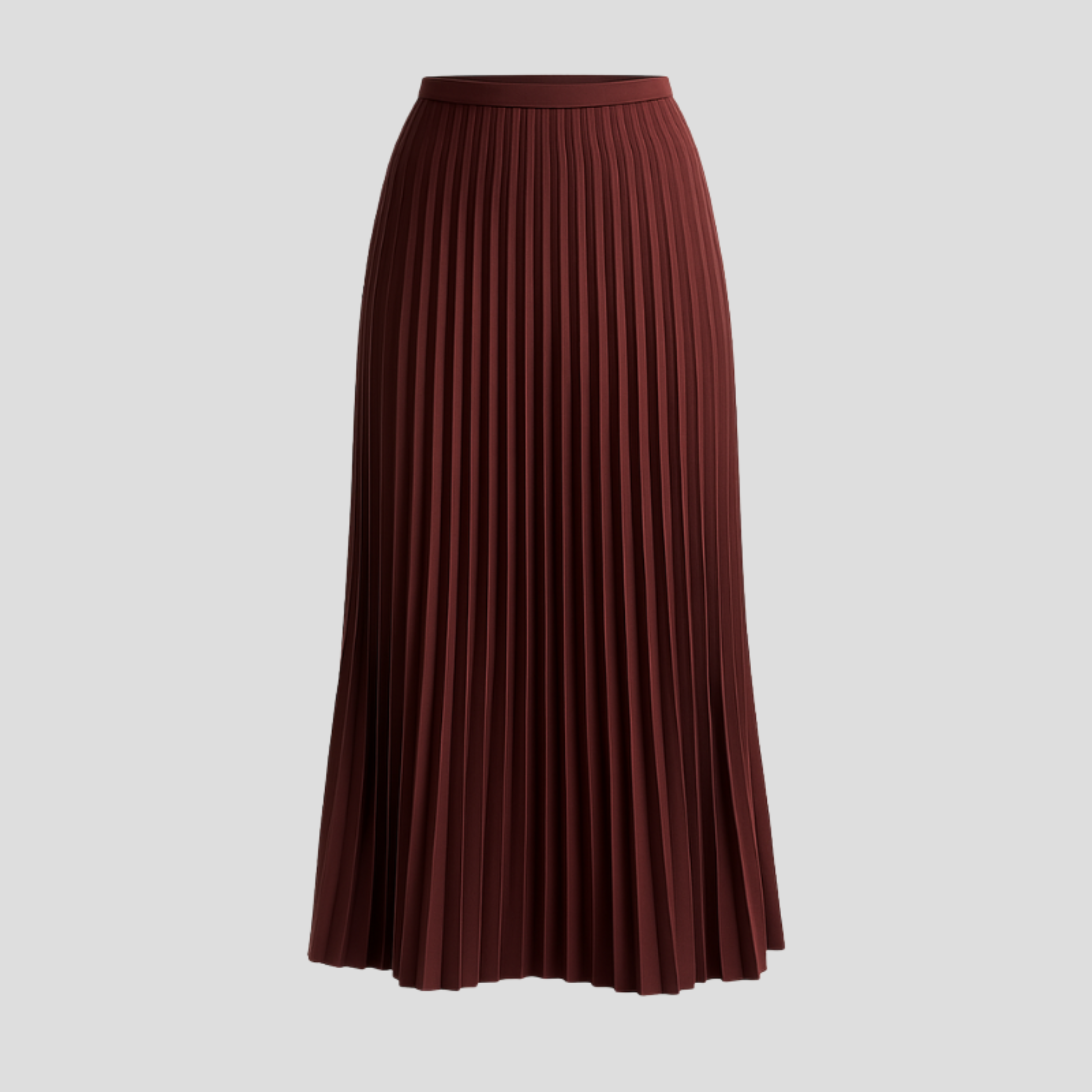 Women Maxi Skirt | Pleated Vertical Form & Extended Flowing Silhouette for Daily Wear