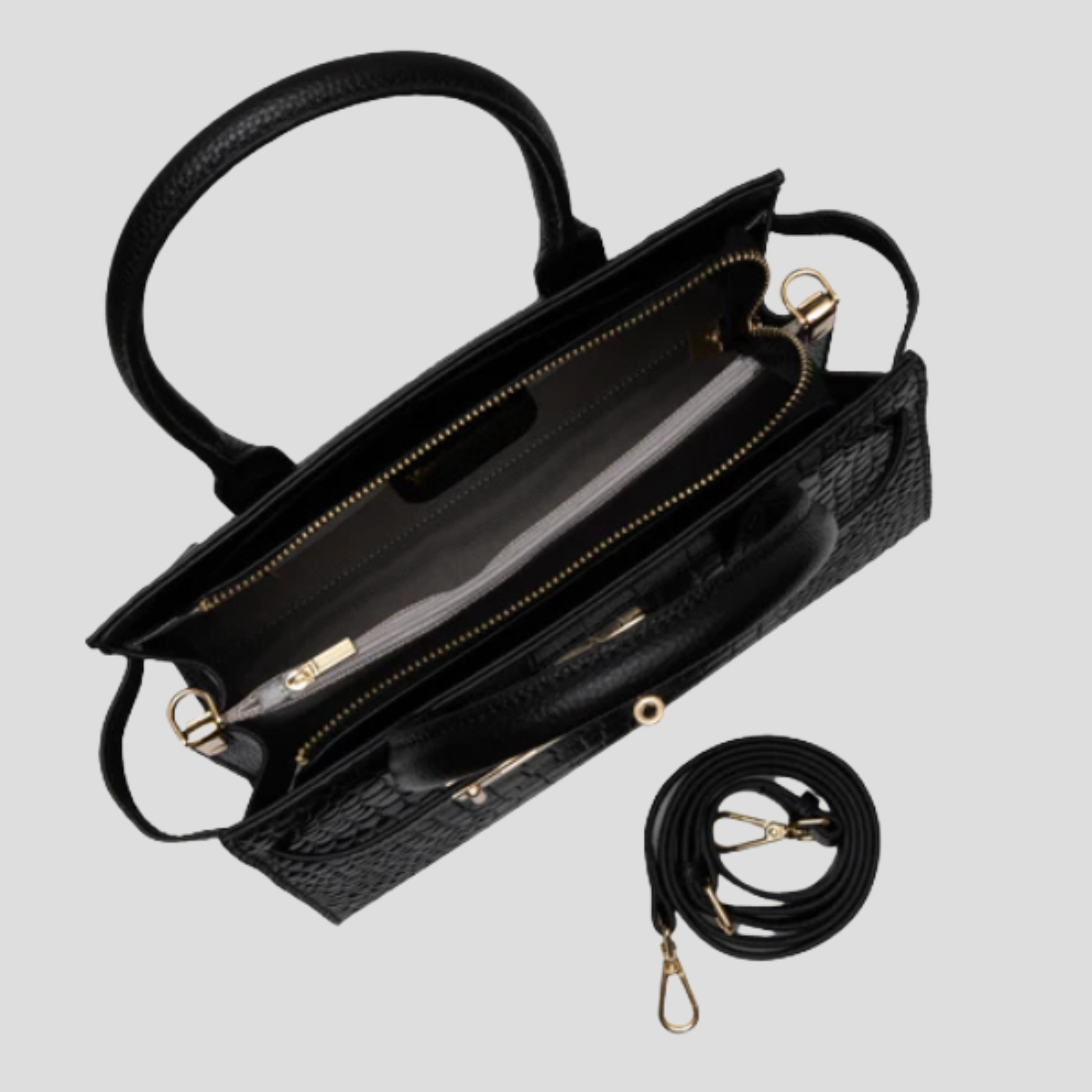 Women Bag | Defined Handle Structure & Structured Lock Front Design