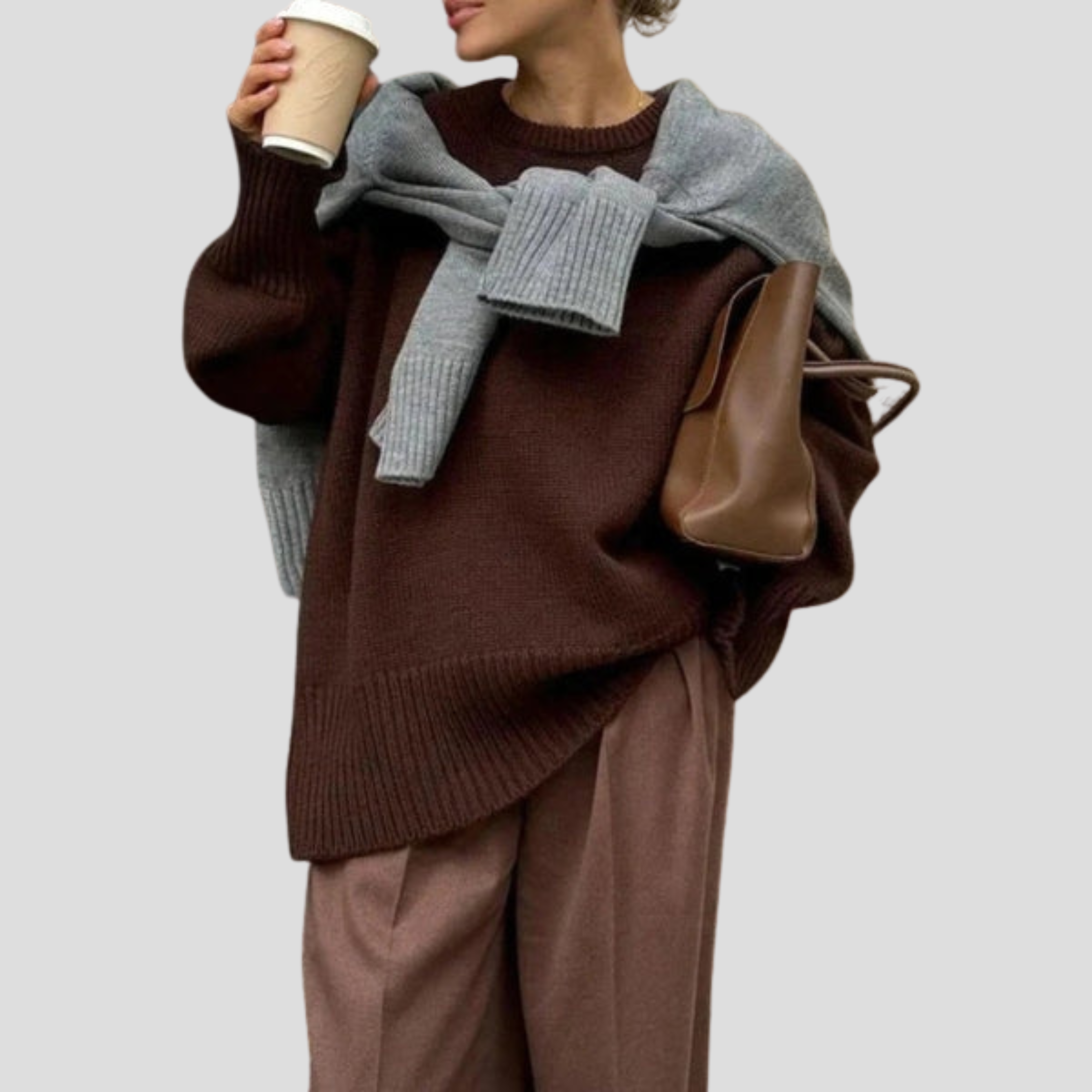 Women Sweater | Oversized Silhouette & Clear Balance for Everyday Settings