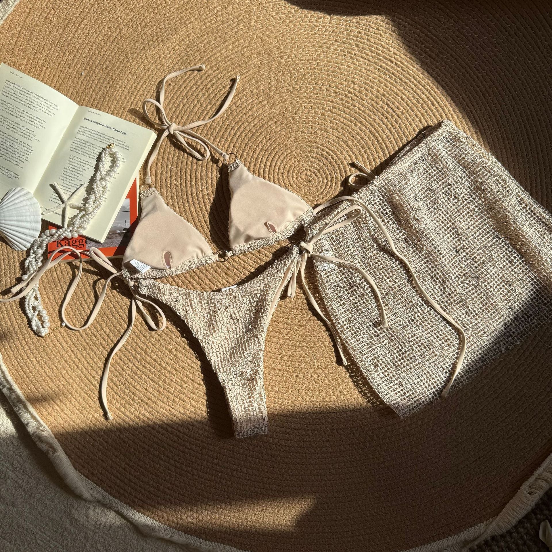 The Tulum Mesh-Texture Bikini Set