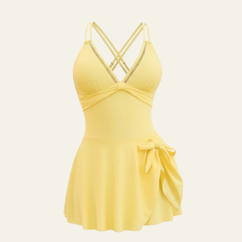 The Capri Side-Tie Swim Dress