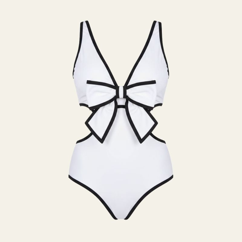 The Santorini Bow-Detail Cut-Out Swimsuit