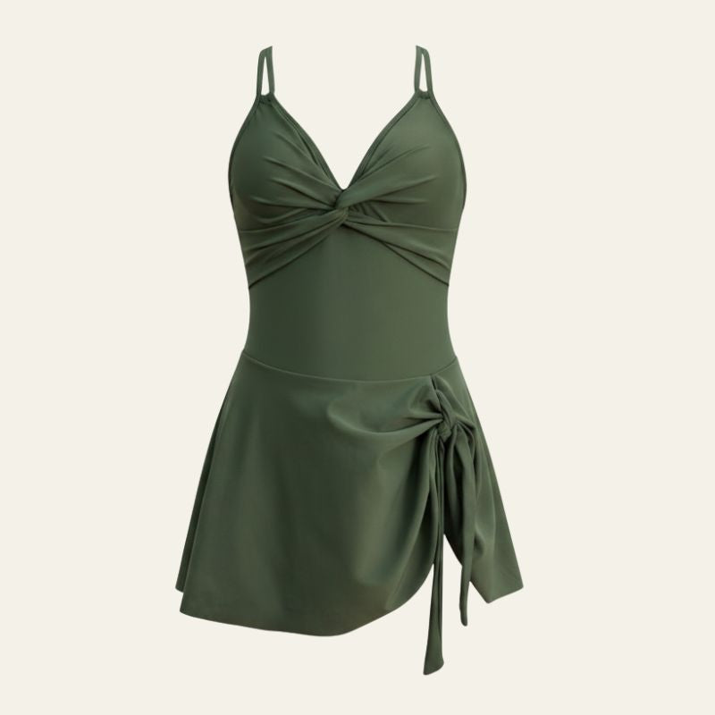 The Capri Twist-Front Swimsuit