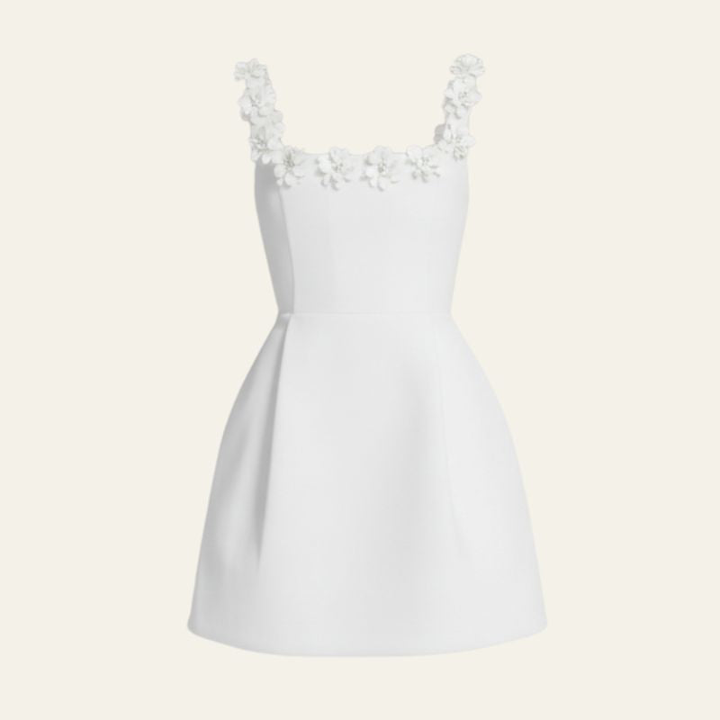 The Capri Floral-Strap Mini Dress