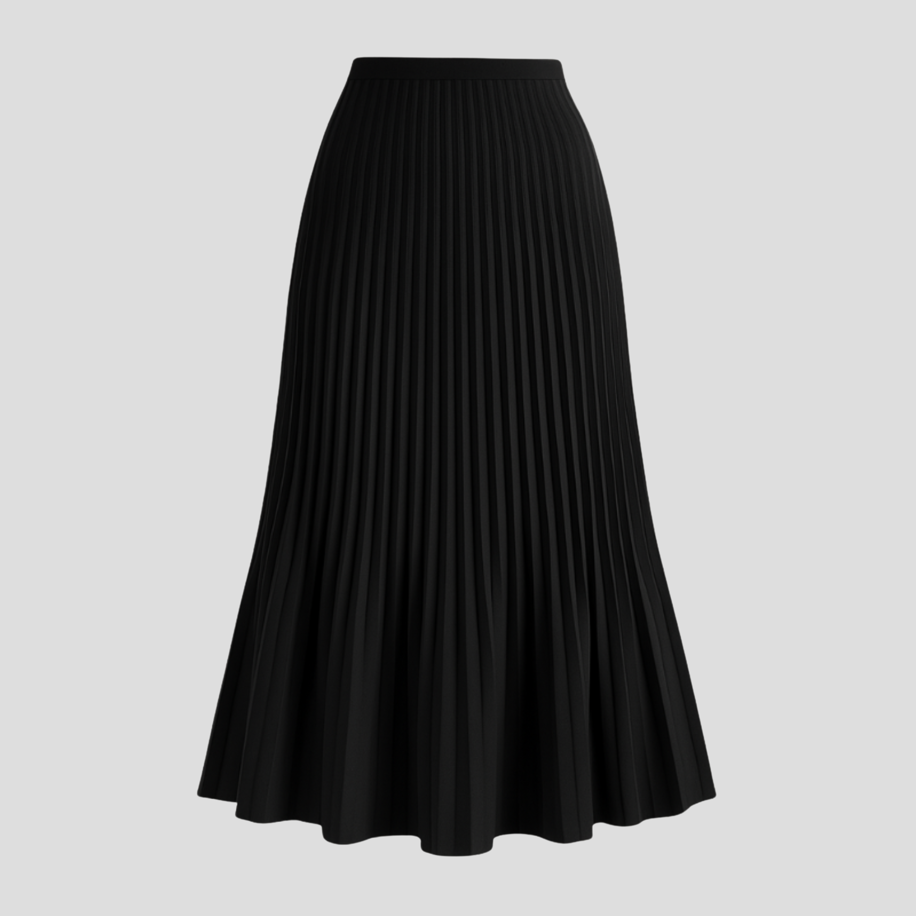 Women Maxi Skirt | Pleated Vertical Form & Extended Flowing Silhouette for Daily Wear
