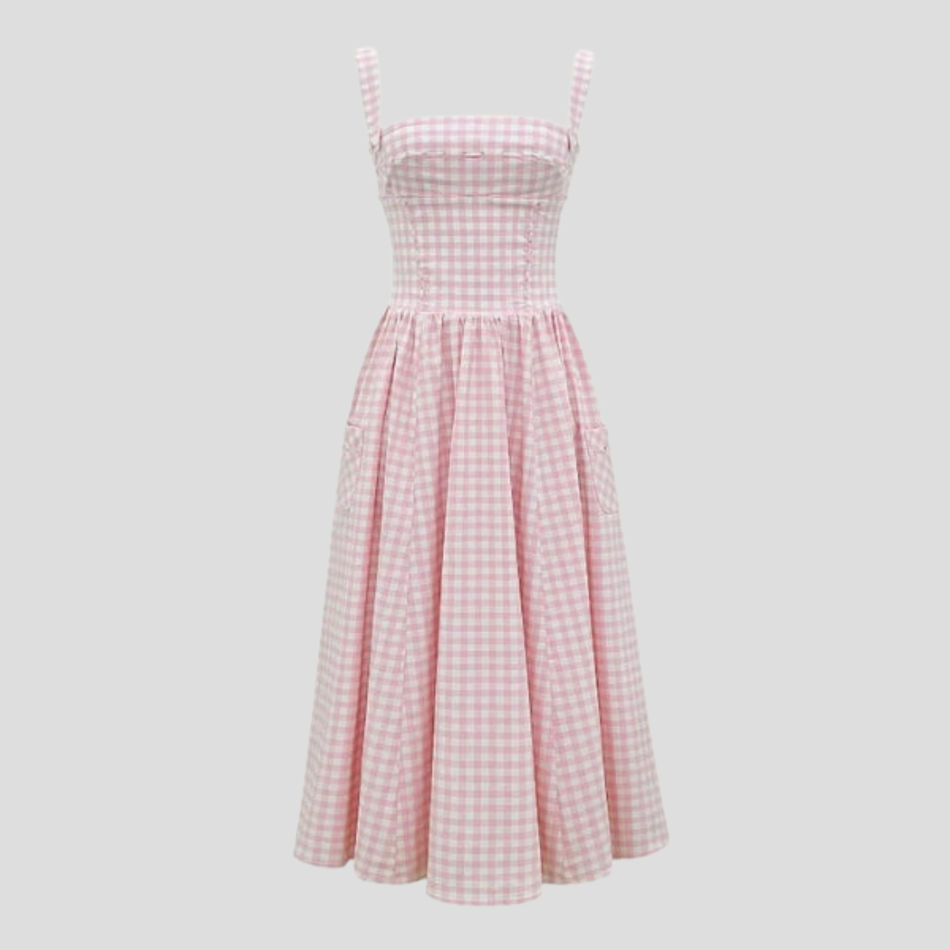 Women Midi Dress | Square Neckline Form & Corset Bodice Alignment for Occasion Wear