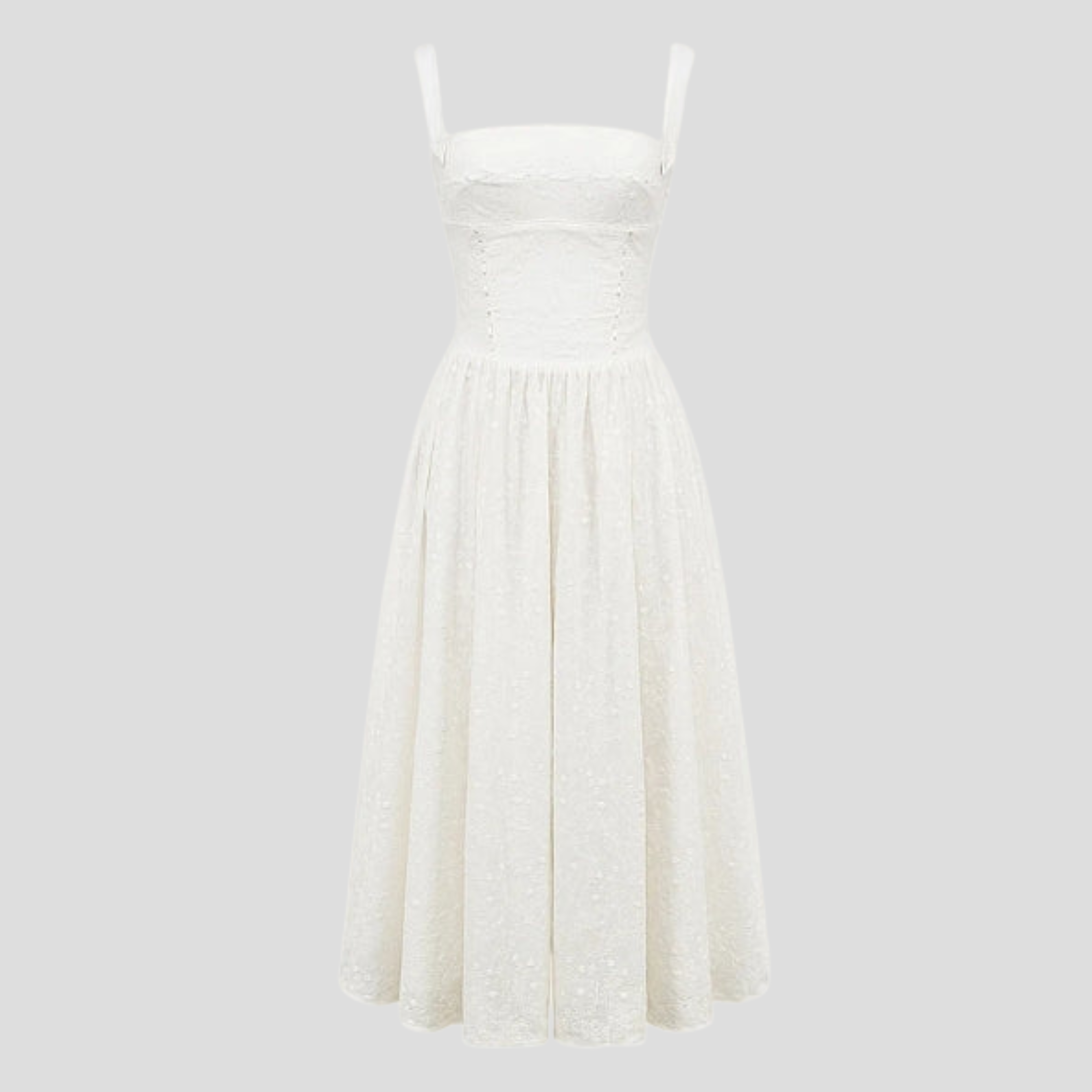 Women Midi Dress | Square Neckline Form & Corset Bodice Alignment for Occasion Wear