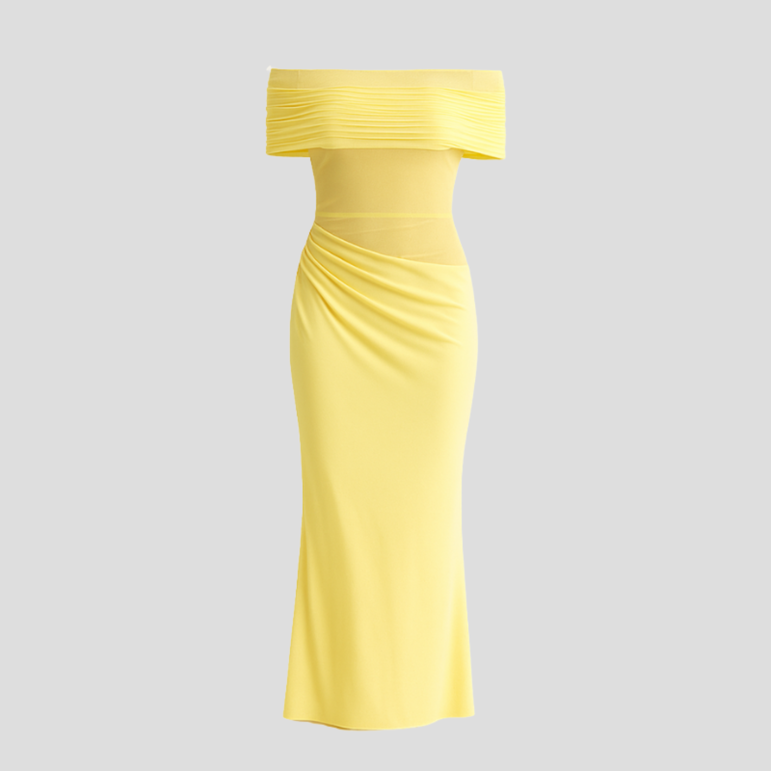 Women Maxi Dress | Off-Shoulder Neckline Form & Draped Outline Alignment for Occasion Wear