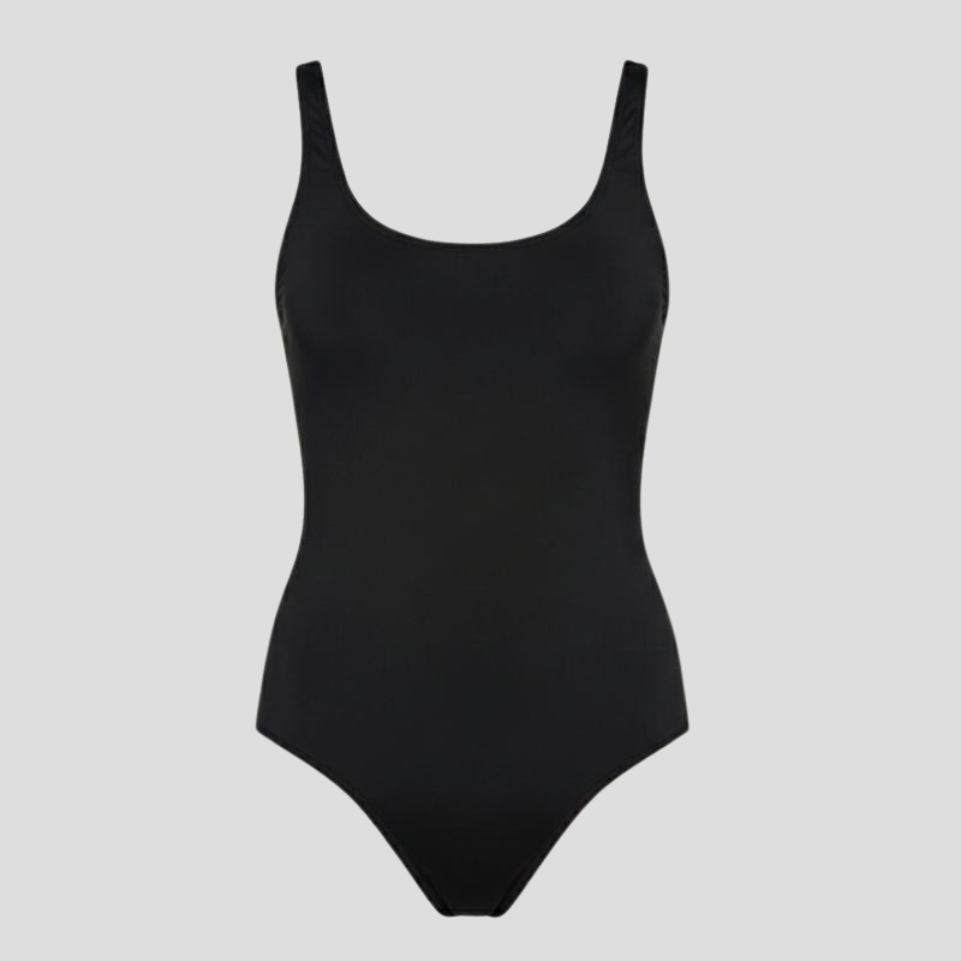 Women One-Piece Swimsuit | Scoop Neckline Form & Open-Back Alignment for Swimwear