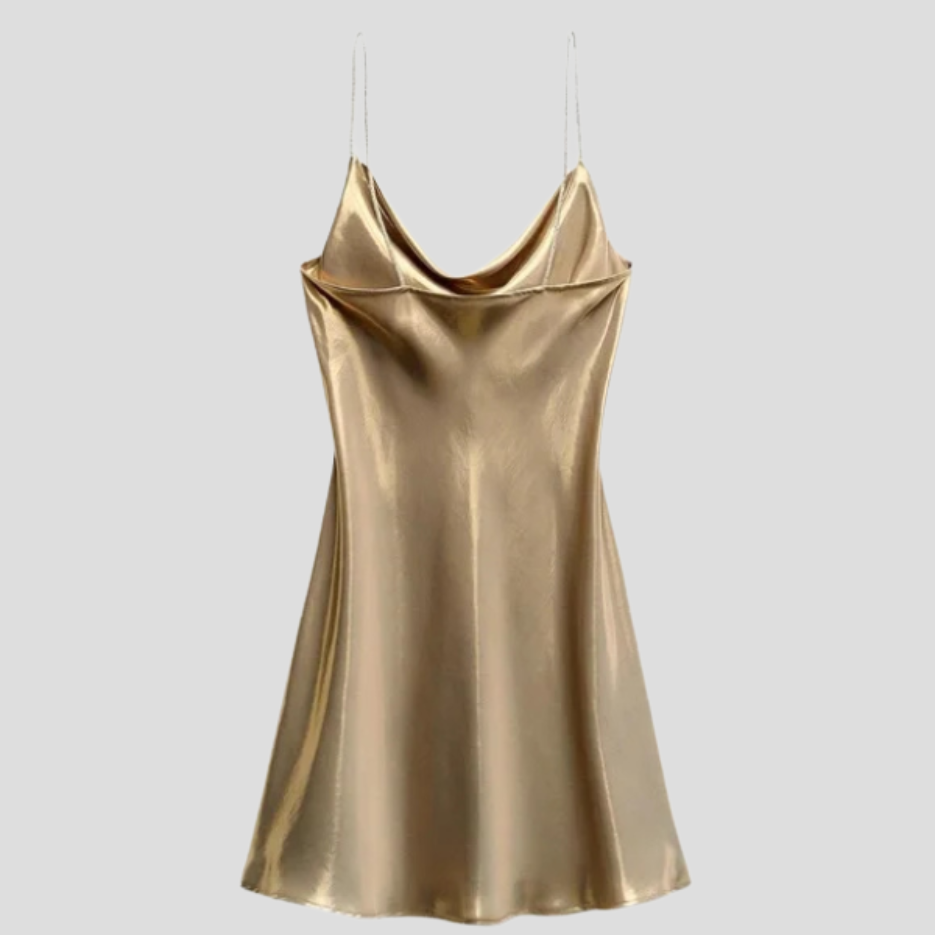 Women Slip Dress | Cowl Neckline Form & Draped Outline Alignment for Occasion Wear