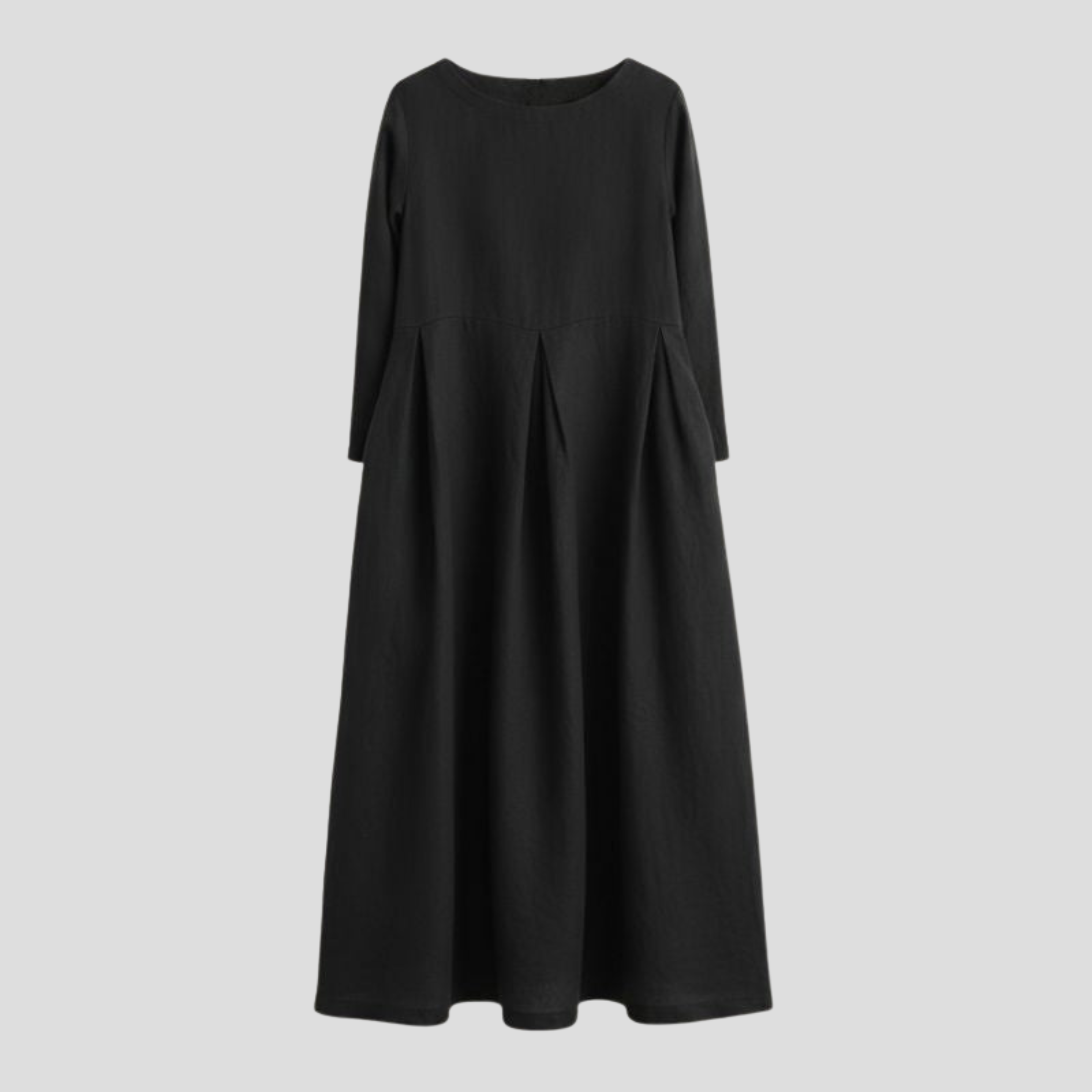 Women Midi Dress | Scoop Neckline Form & Pleated Waist Alignment for Occasion Wear