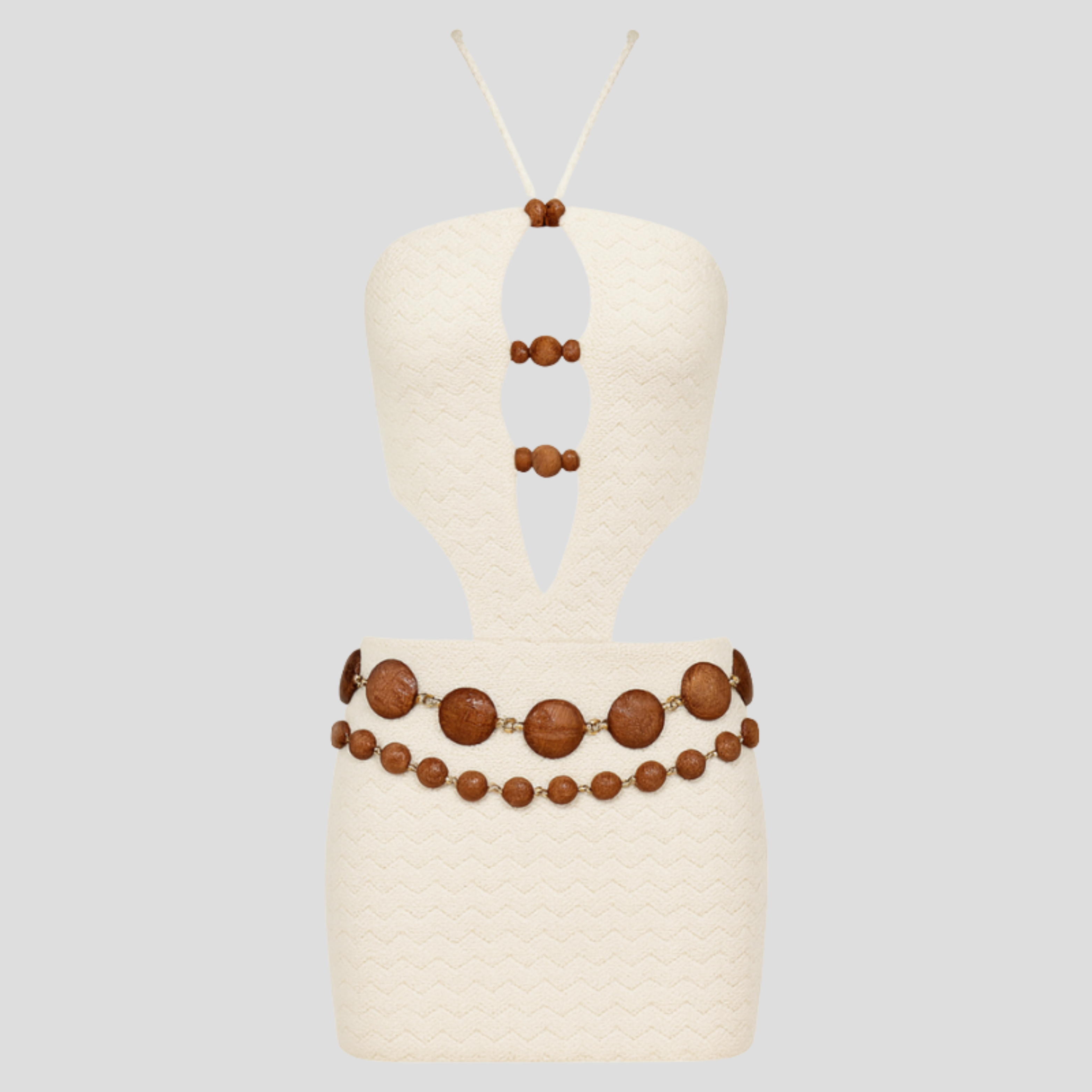 Women Mini Dress | Cut-Out Form & Bead Detail Alignment for Occasion Wear