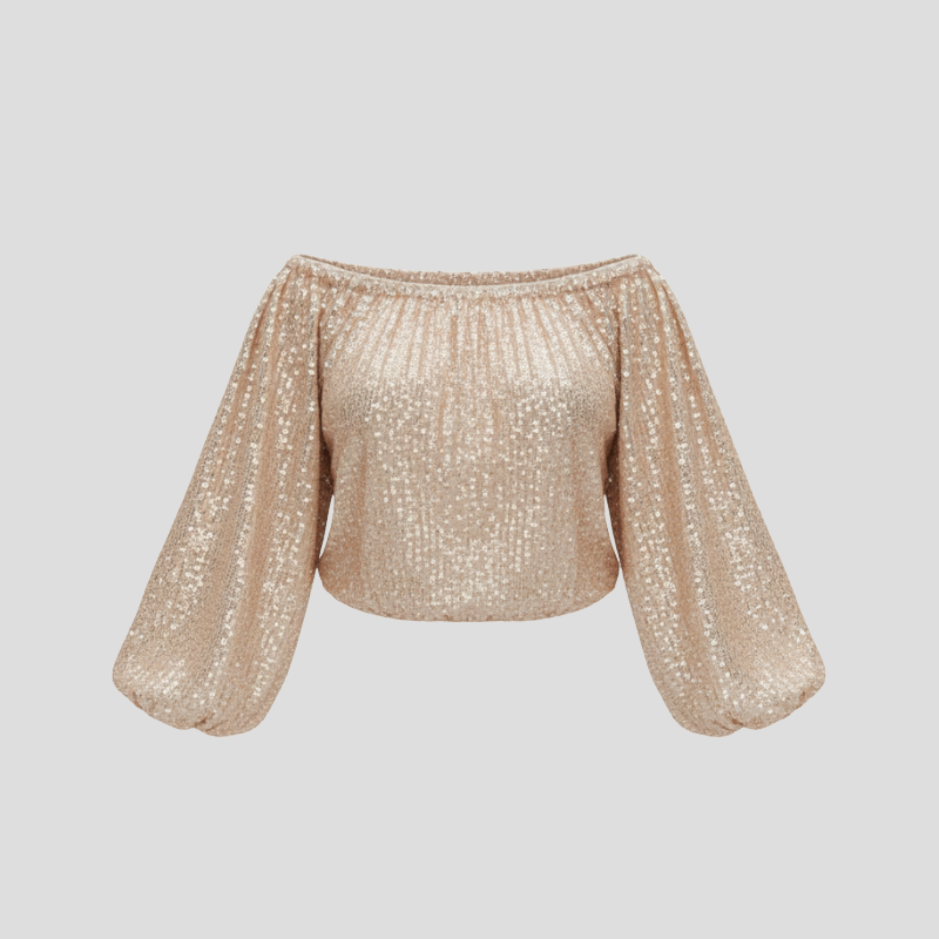 The Celviera Sequin Off-Shoulder Blouse