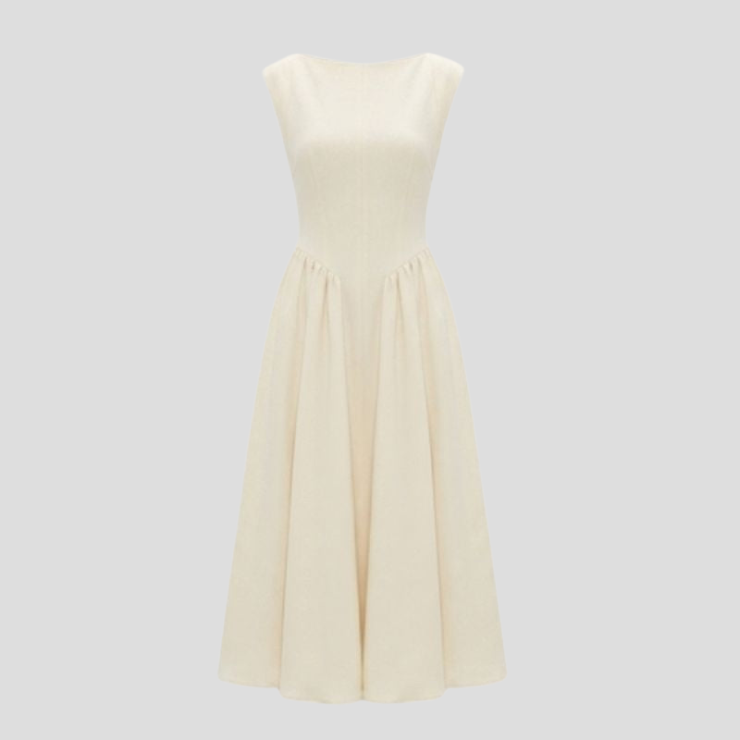 Women Midi Dress | High Neckline Form & Open-Back Cutout Alignment for Occasion Wear