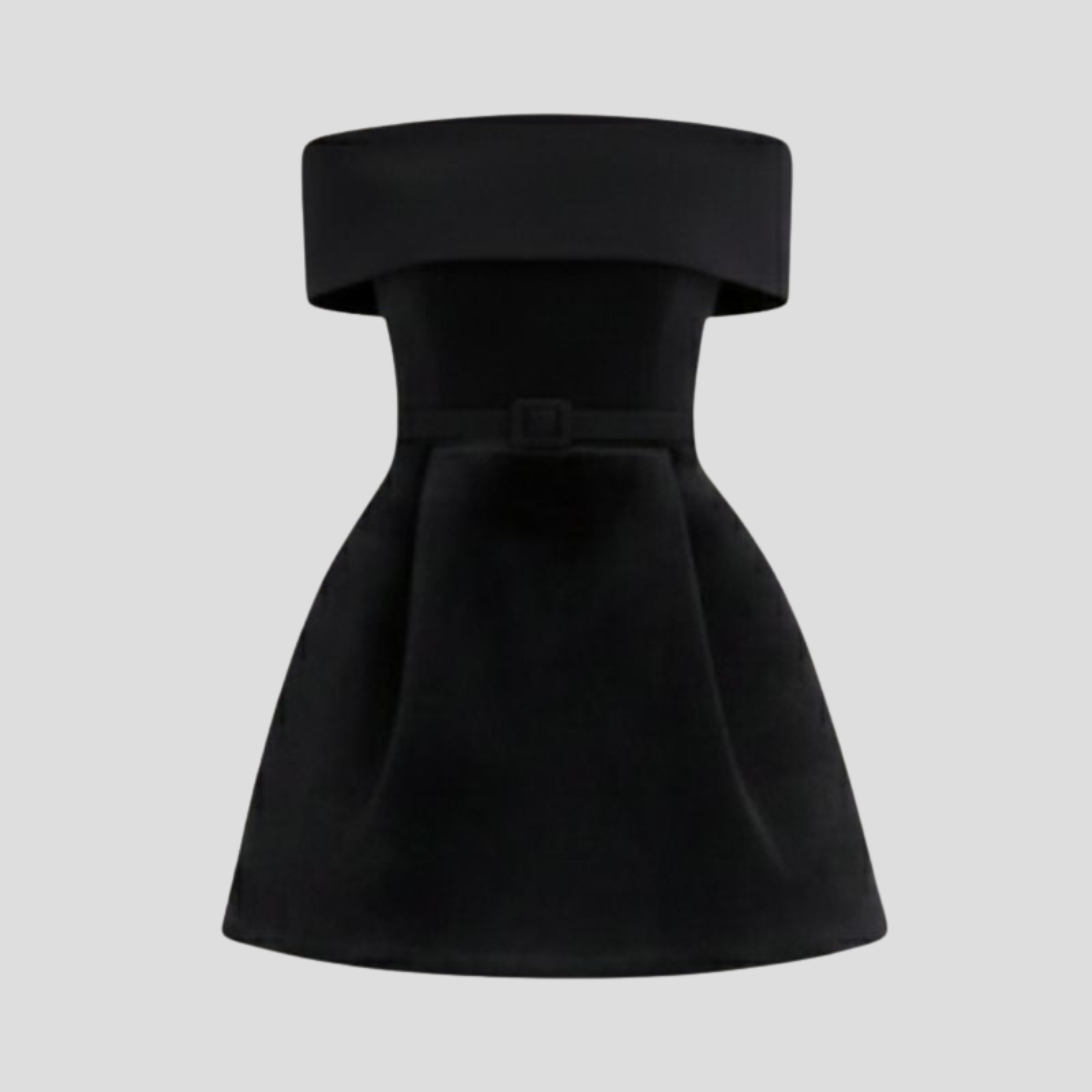Women Mini Dress | Off-Shoulder Neckline Form & Belted Waist Alignment for Occasion Wear