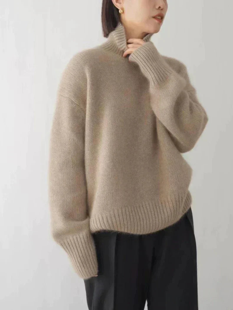 Woman's Cowl neck jumper | Soft Long Sleeve Jumper | Elegant & Warm for Autumn & Winter