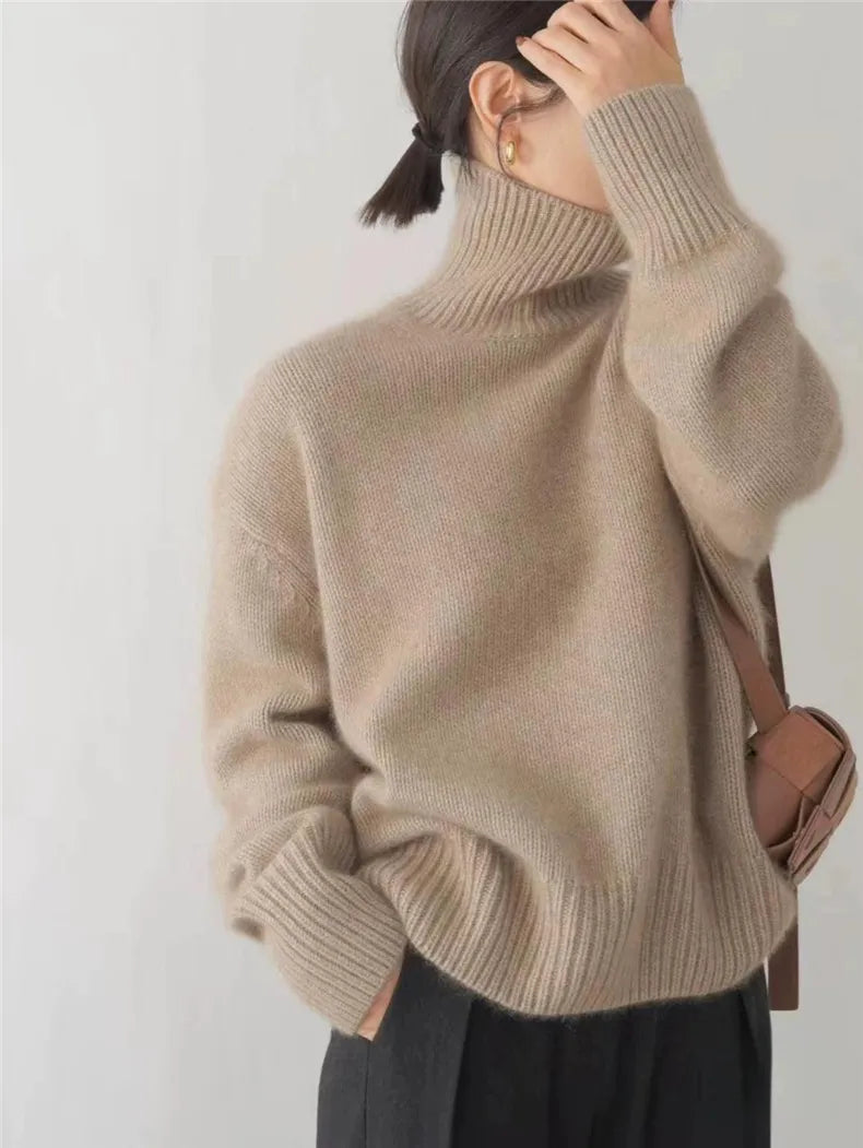 Woman's Cowl neck jumper | Soft Long Sleeve Jumper | Elegant & Warm for Autumn & Winter