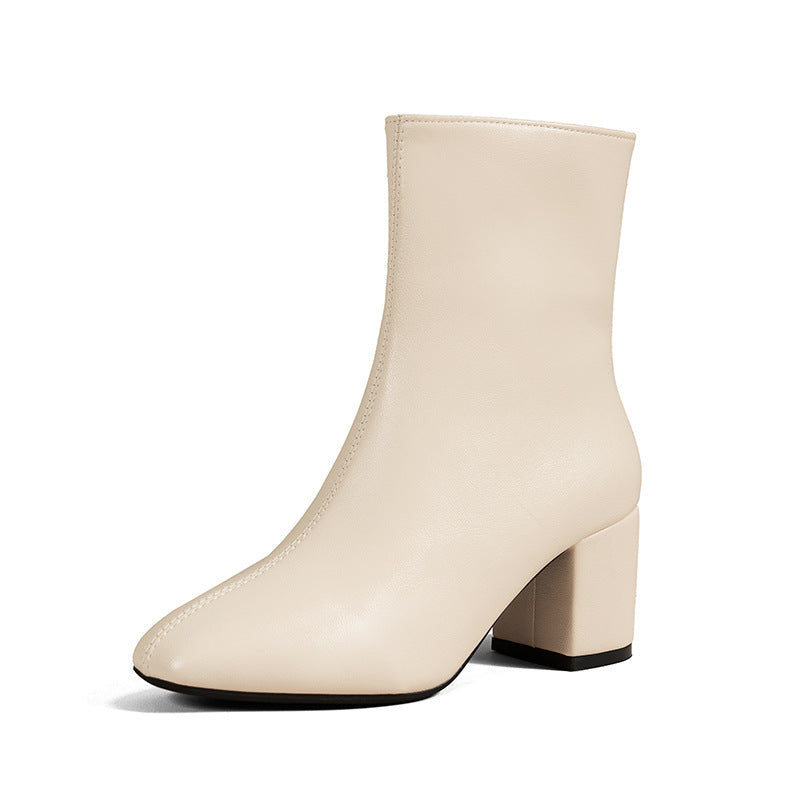 Women’s Ankle Boots with Block Heel | Fashion Ankle Boots | Side Zipper