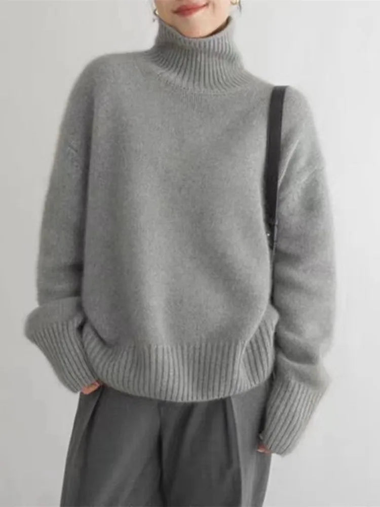 Woman's Cowl neck jumper | Soft Long Sleeve Jumper | Elegant & Warm for Autumn & Winter