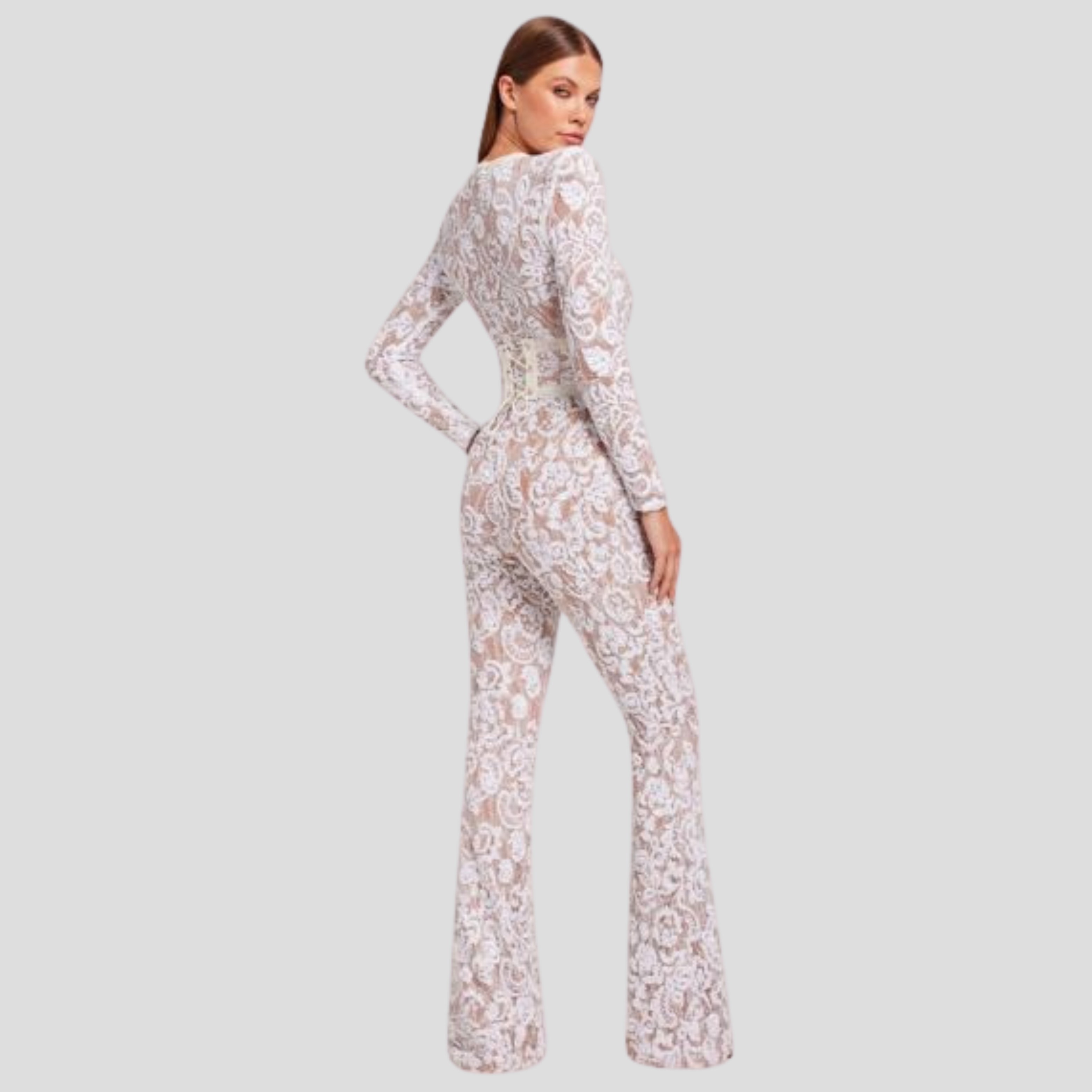 Women Jumpsuit | Fitted Bodice & Flared Leg Silhouette for Daily Wear