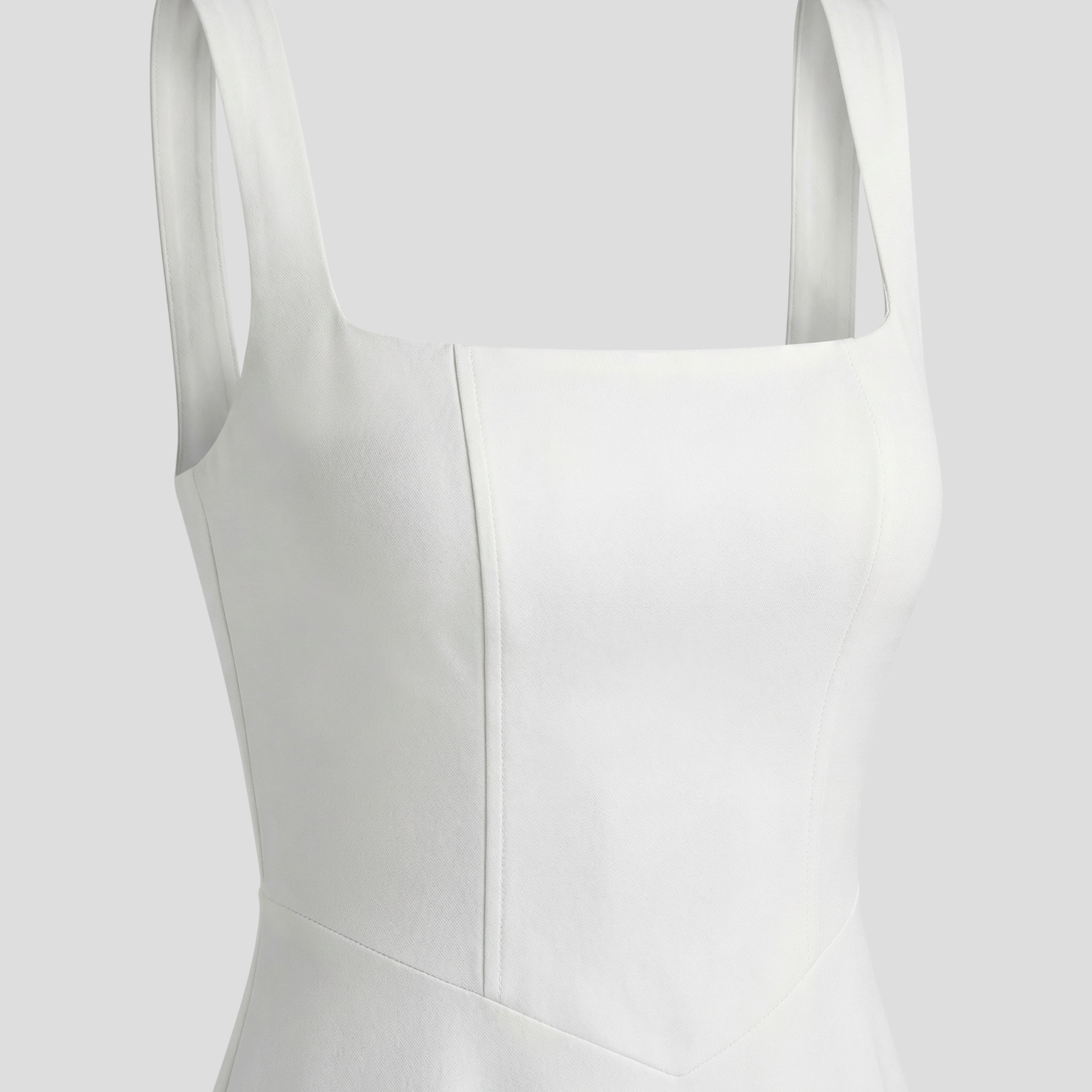Women Midi Dress | Square Neckline Detail & A-Line Silhouette for Formal Wear