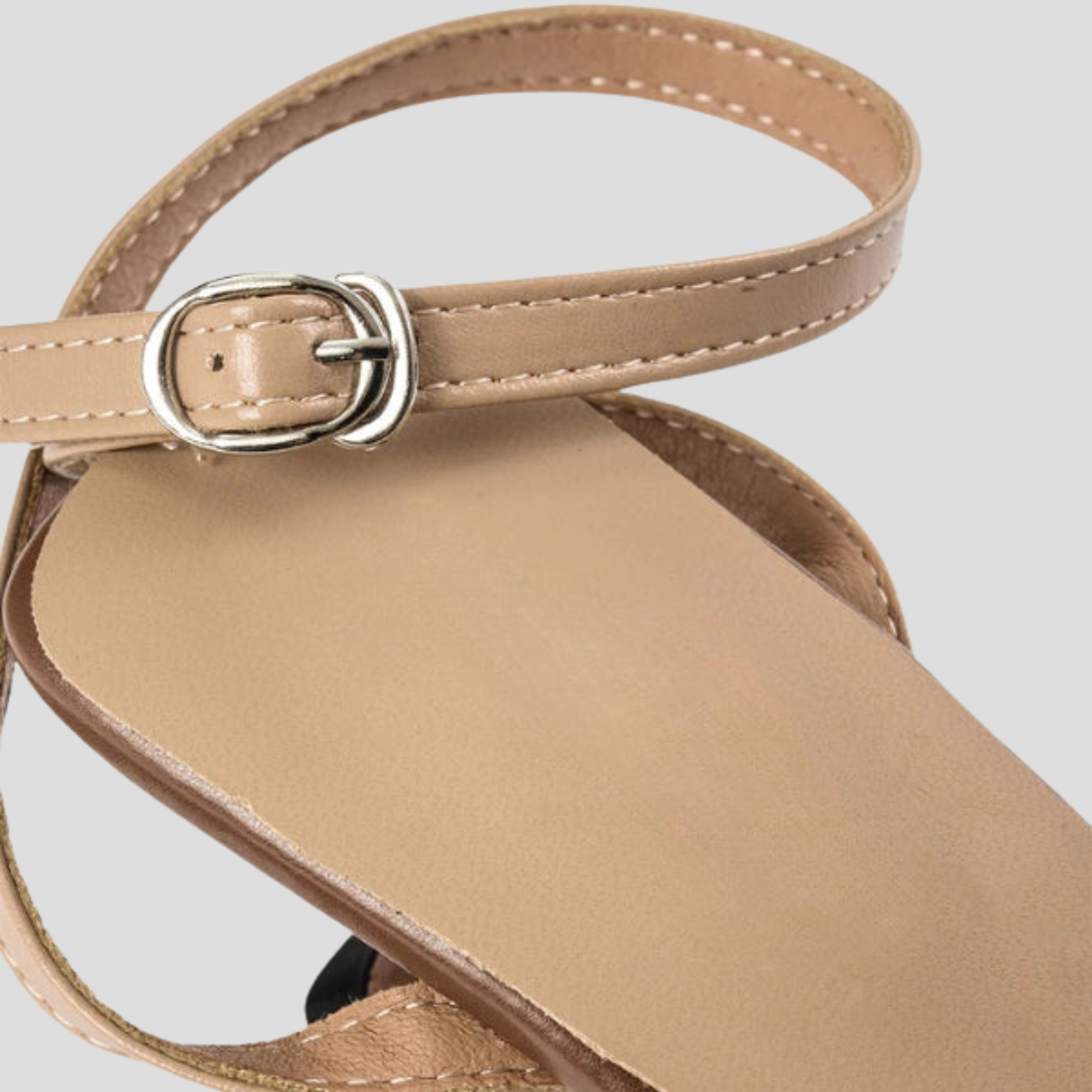 Women Heeled Sandals | Square Toe Frame & Net-Detail Upper Design for Summer Wear