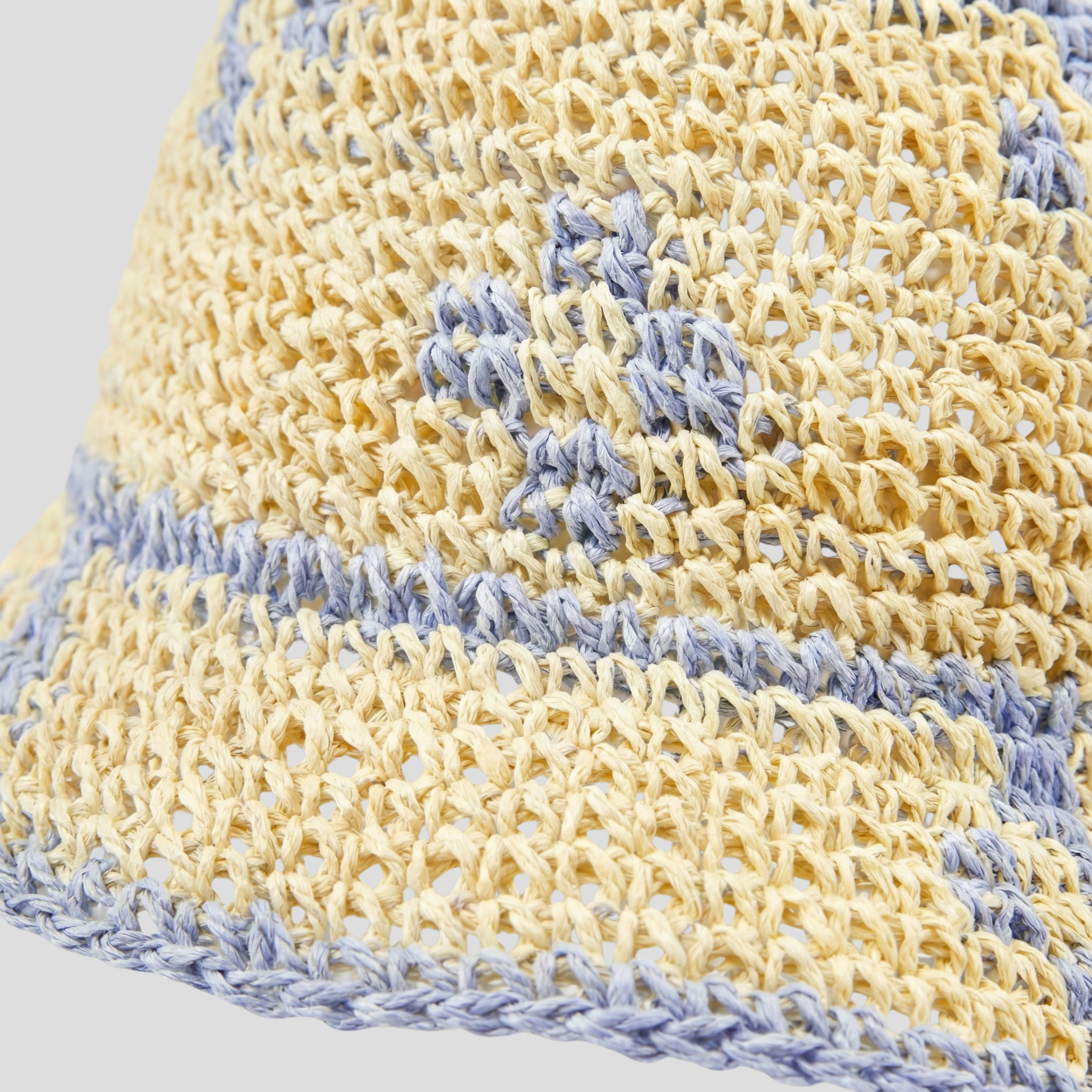 Women Bucket Hat | Two-Tone Woven Pattern & Structured Brim Silhouette for Summer Wear