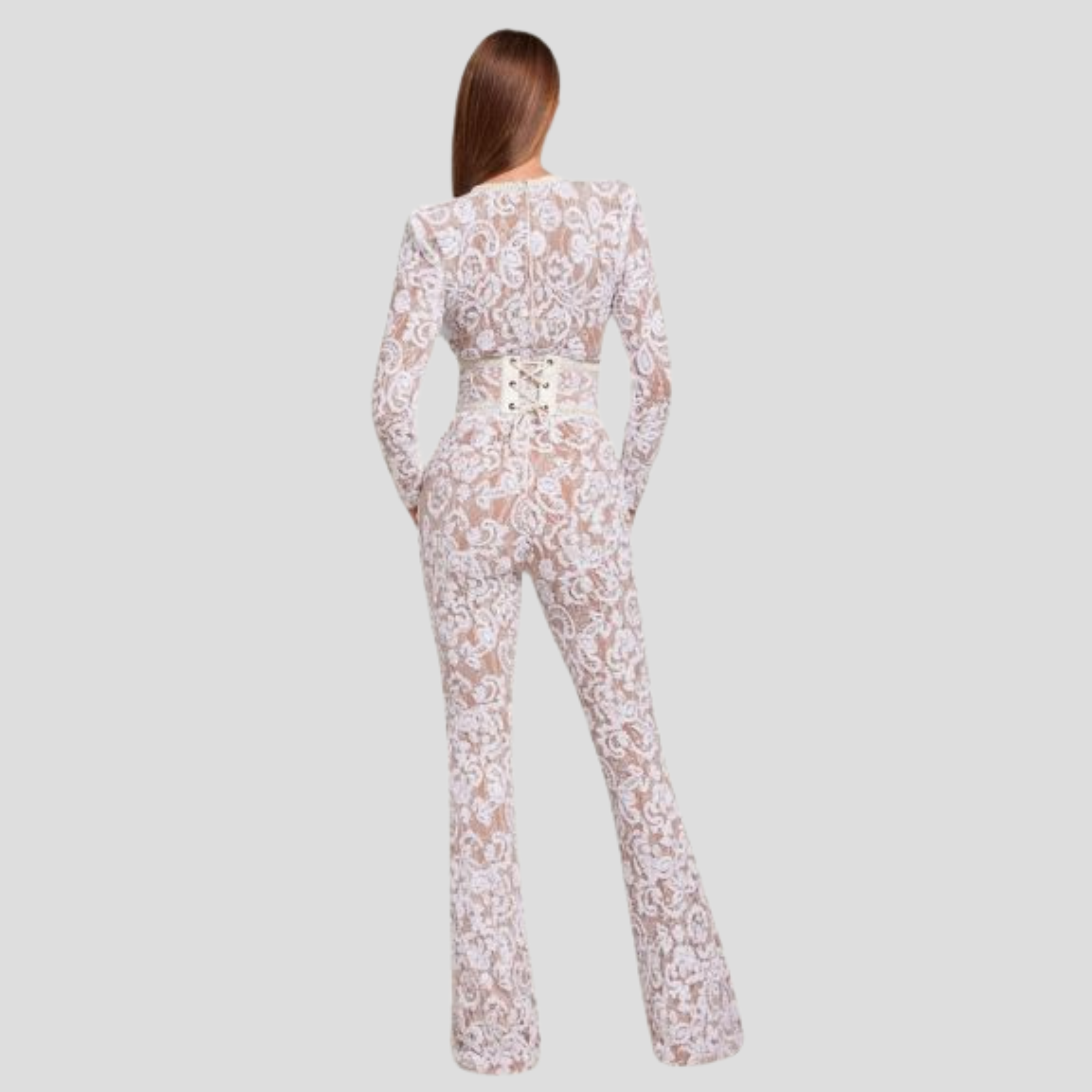 Women Jumpsuit | Fitted Bodice & Flared Leg Silhouette for Daily Wear
