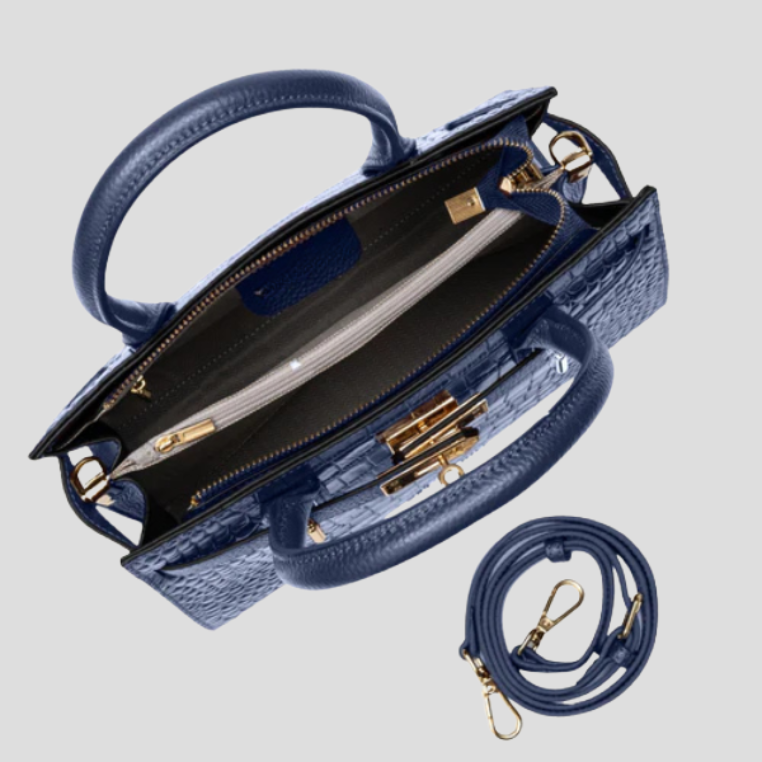 Women Bag | Defined Handle Structure & Structured Lock Front Design