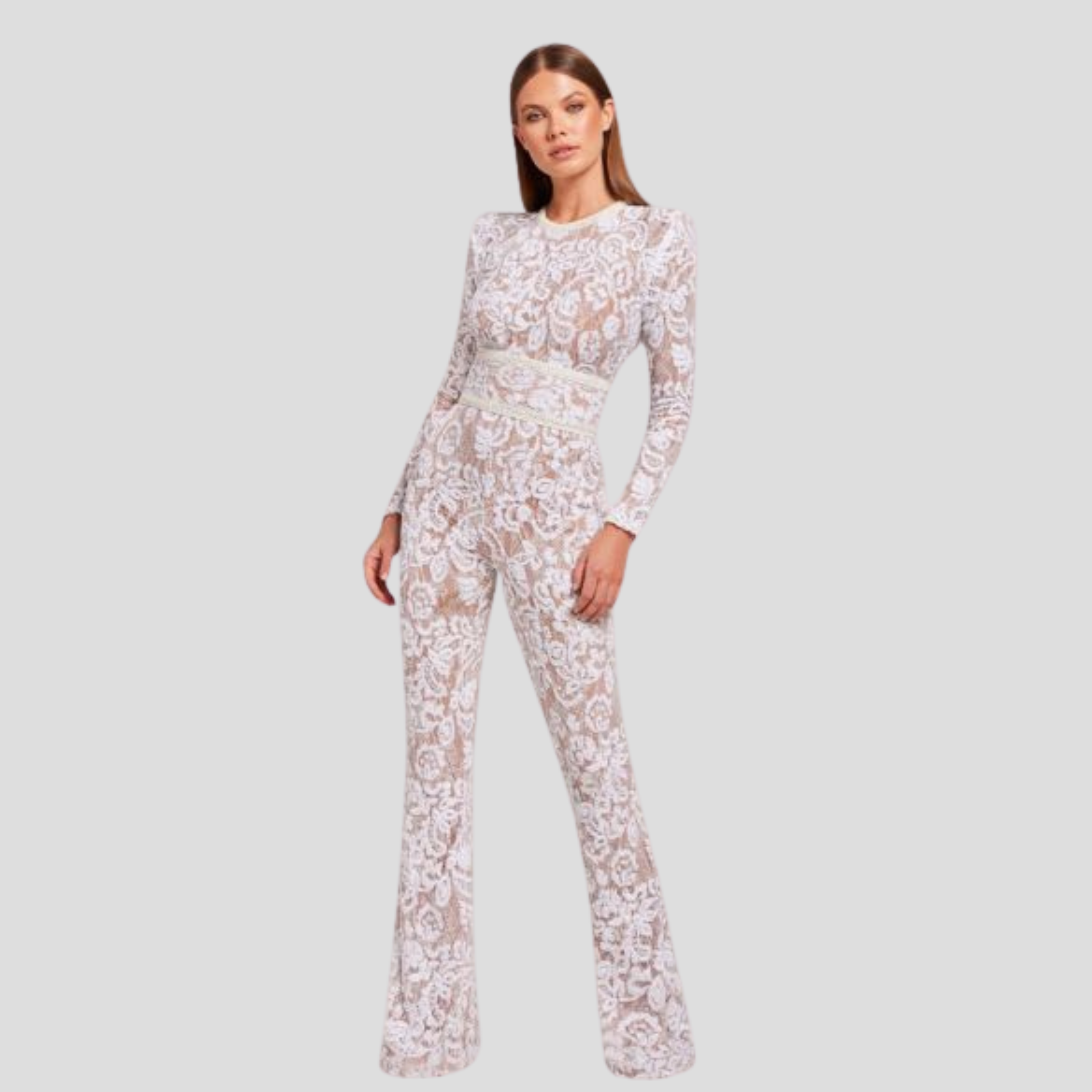 Women Jumpsuit | Fitted Bodice & Flared Leg Silhouette for Daily Wear