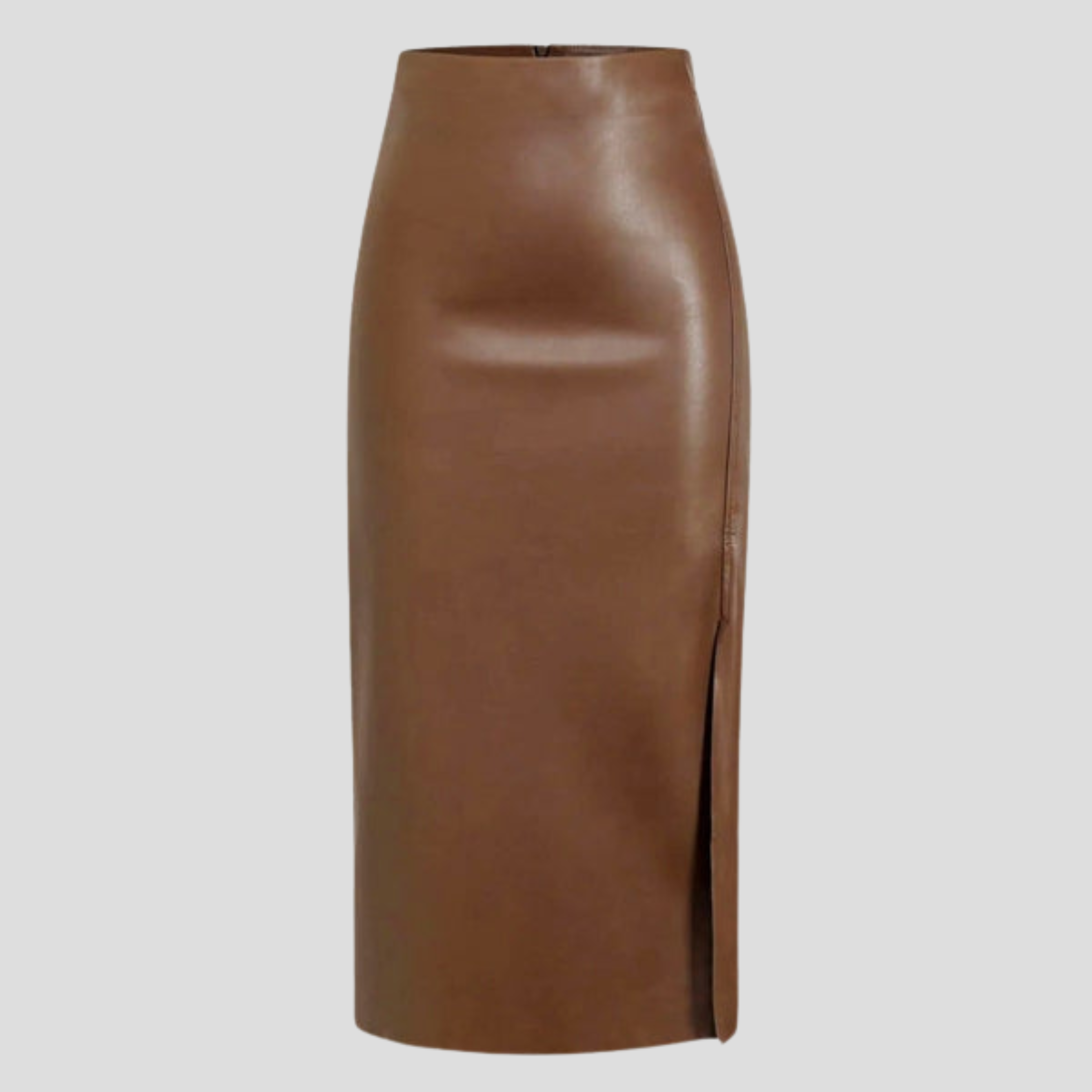 Women Midi Skirt | High-Waist Structure & Side-Slit Silhouette for Evening Wear
